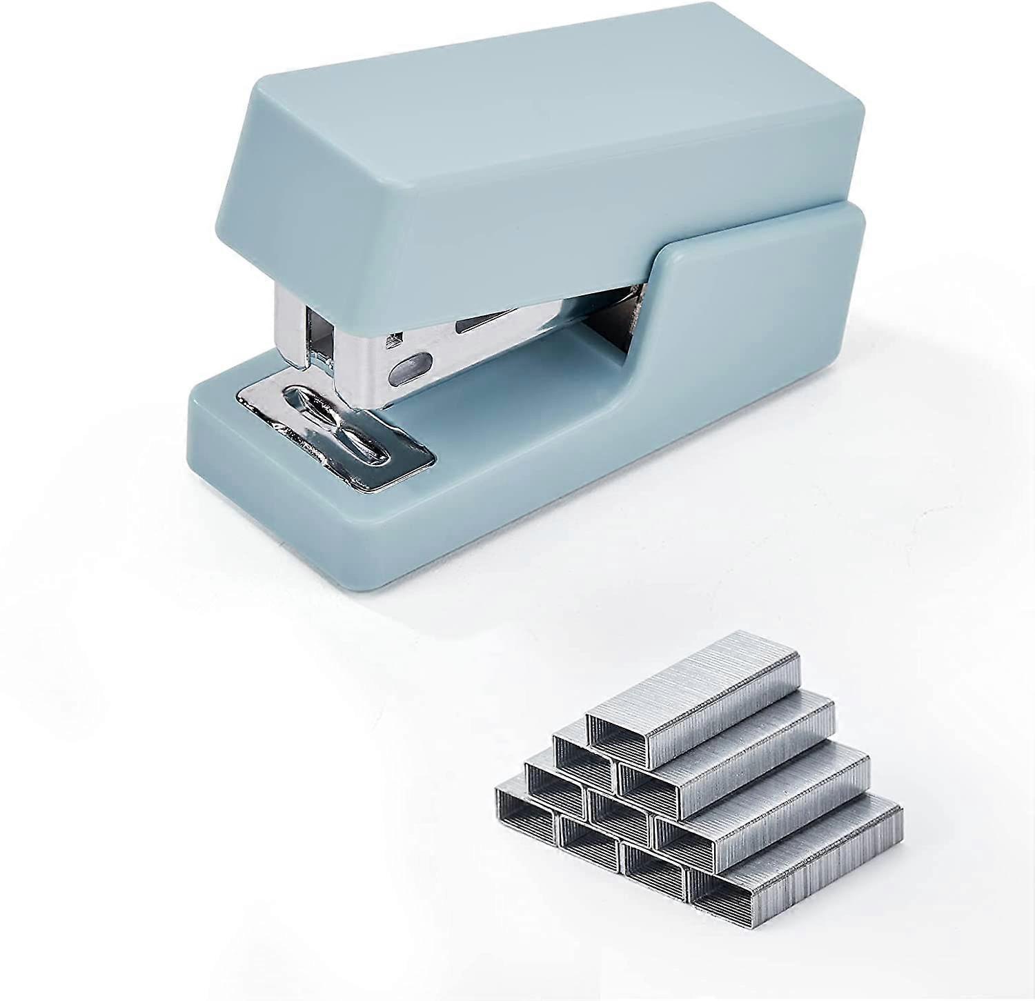 Mini Stapler, 20 Sheet Office Desktop Stapler with 1box Standard Staples,Blue