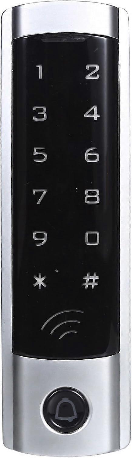 Touch access control keypad with Wiegand 26-bit interface, supports 2000 users for 125kHz RFID cards