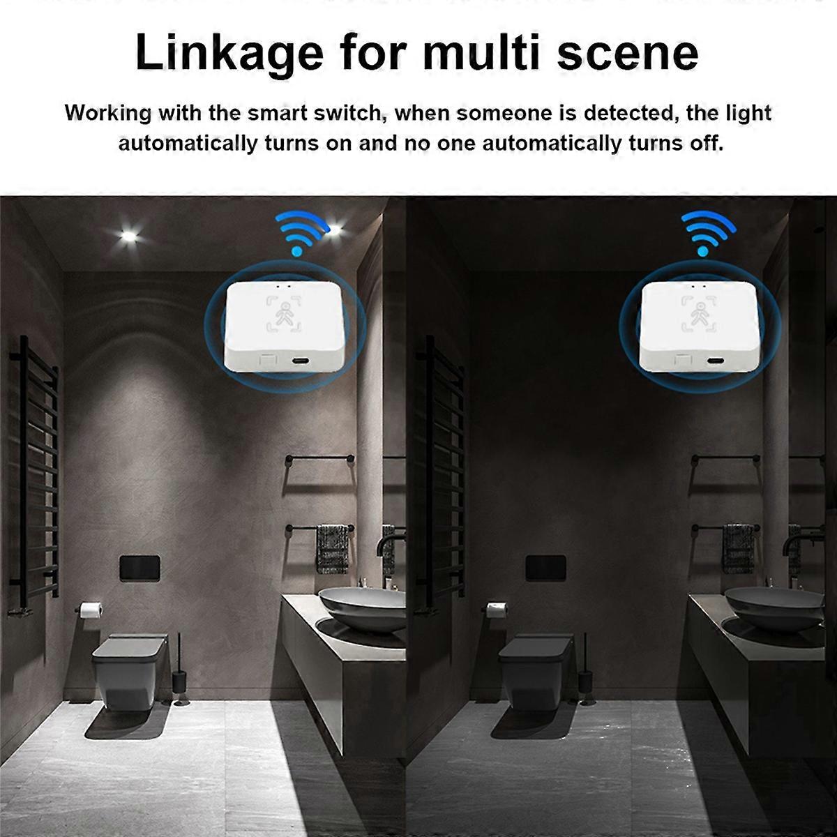 Tuya Zigbee Human Presence Detector With Holder Human Body PIR Sensor