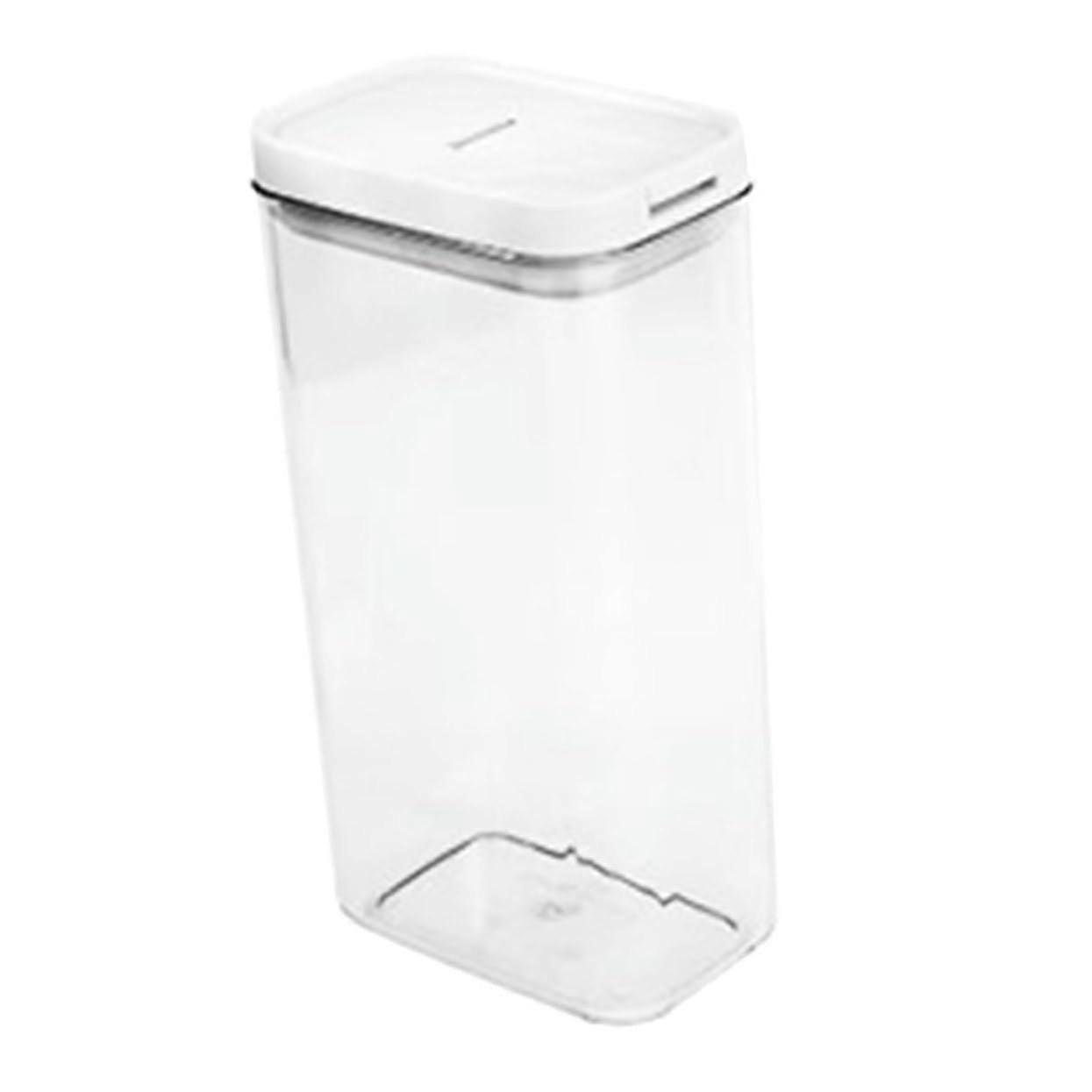 Storage Container - Airtight Plastic Kitchen Organiser for Pantry, Rubbish Bin, and Food Storage - Reusable, Stackable, 2.5L