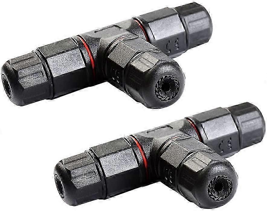 IP68 Waterproof Electrical Junction Boxes 3 Way Cable Connector Outdoor Electrical Box 2 Pieces