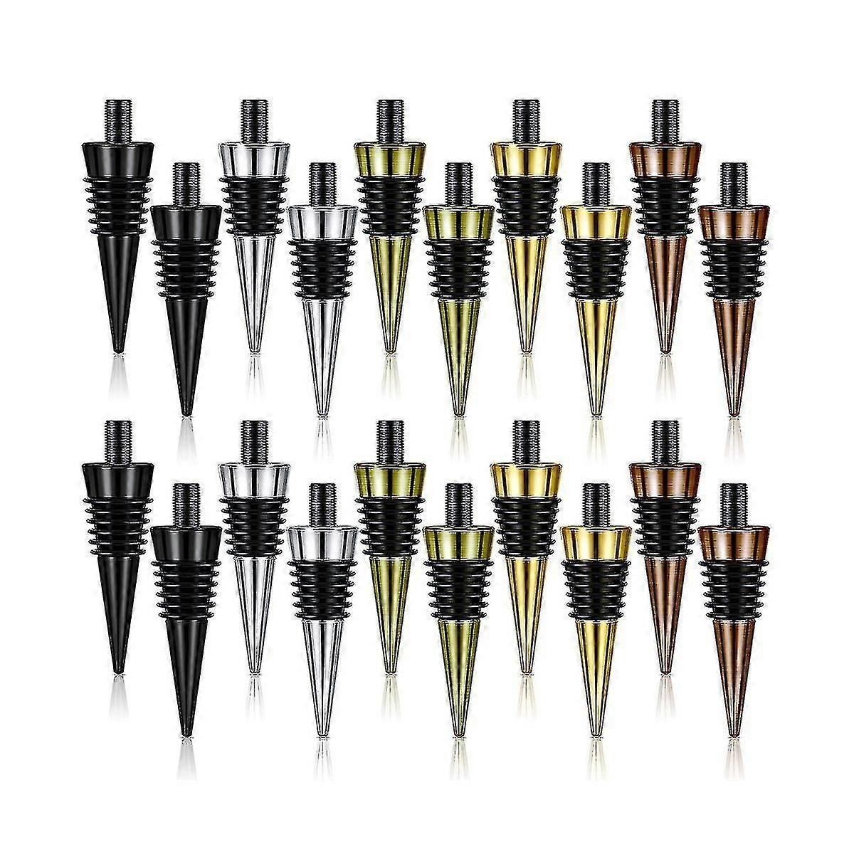 20pieces Blank Stopper With Threaded Post Metal Wine Stopper Insert...