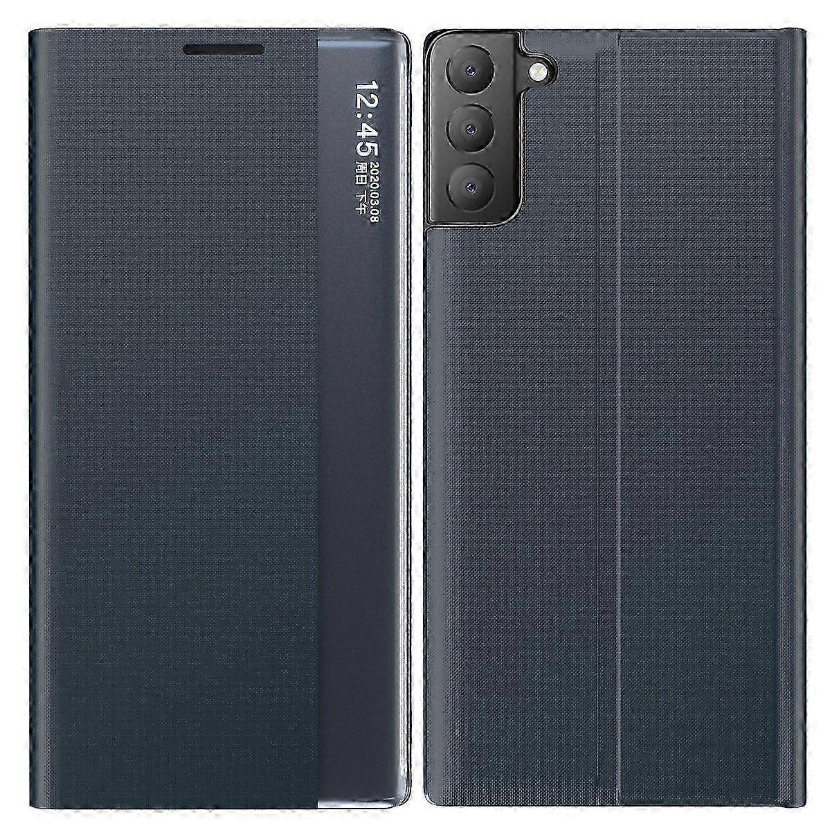 غطاء هاتف Galaxy S21 FE مع حامل ، غطاء واقي من الجلد المضاد للسقوط لهاتف S21 FE