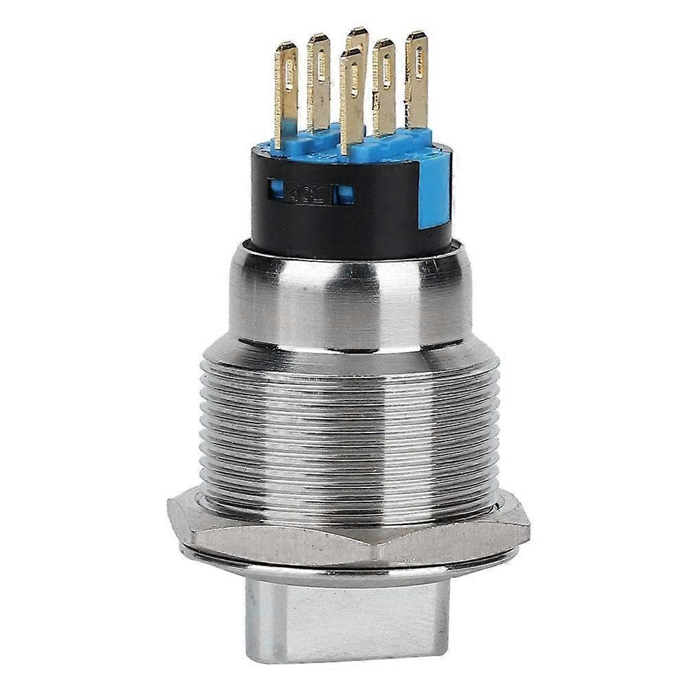 Rotary Switch 19mm Stainless Steel IP67 Waterproof 6 Pin 3 Level Control for Appliances and Vehicles