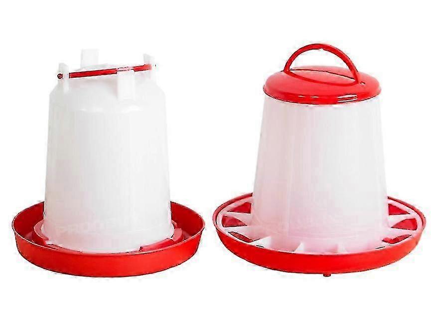 1,5 kg Hühnerfutter &; 1l Tränke Geflügel Hühner Vogelzubehör Rot Tw