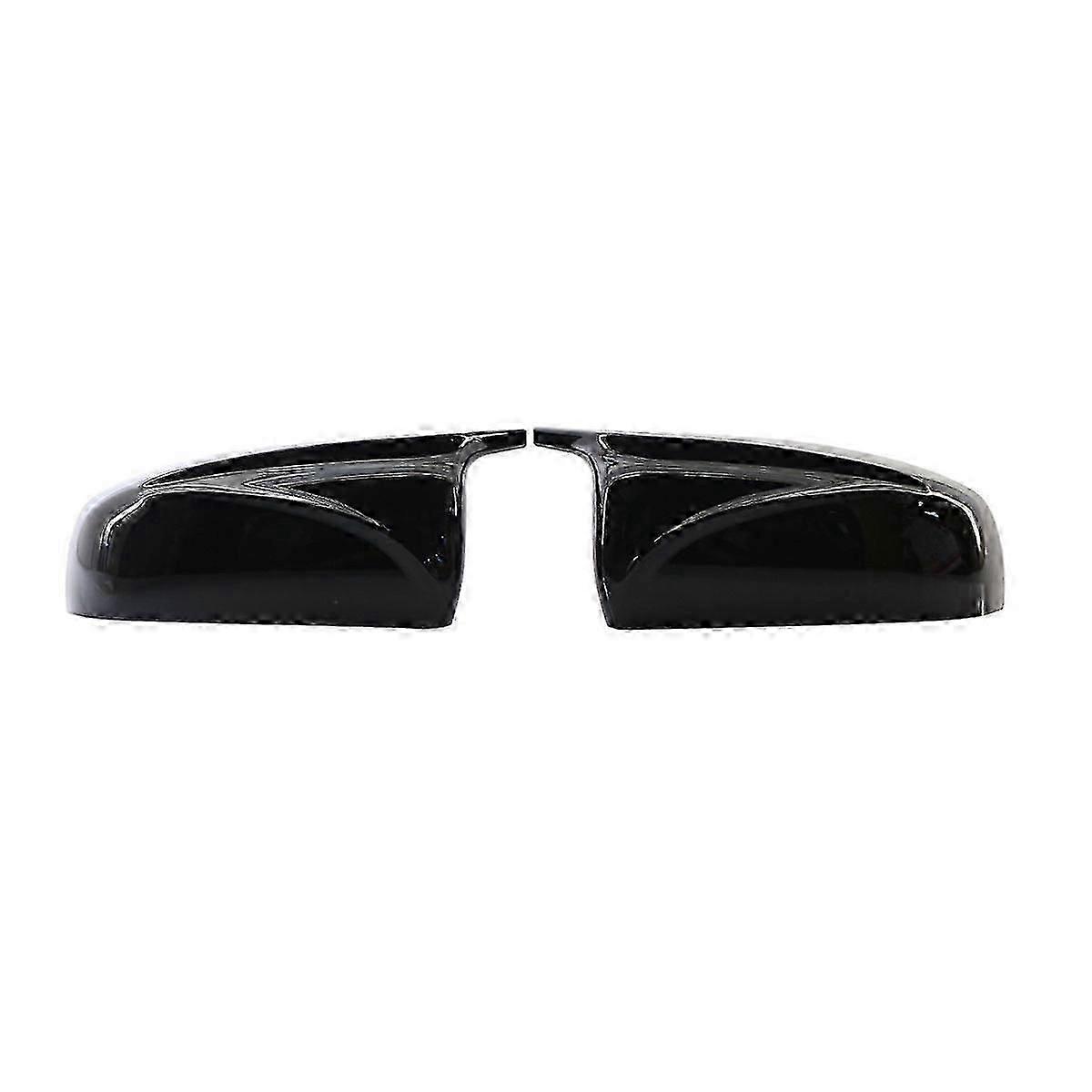 Left and Right Rear View Mirror Cap Cover Glossy Black Replacement for BMW X5 E70 X6 E71