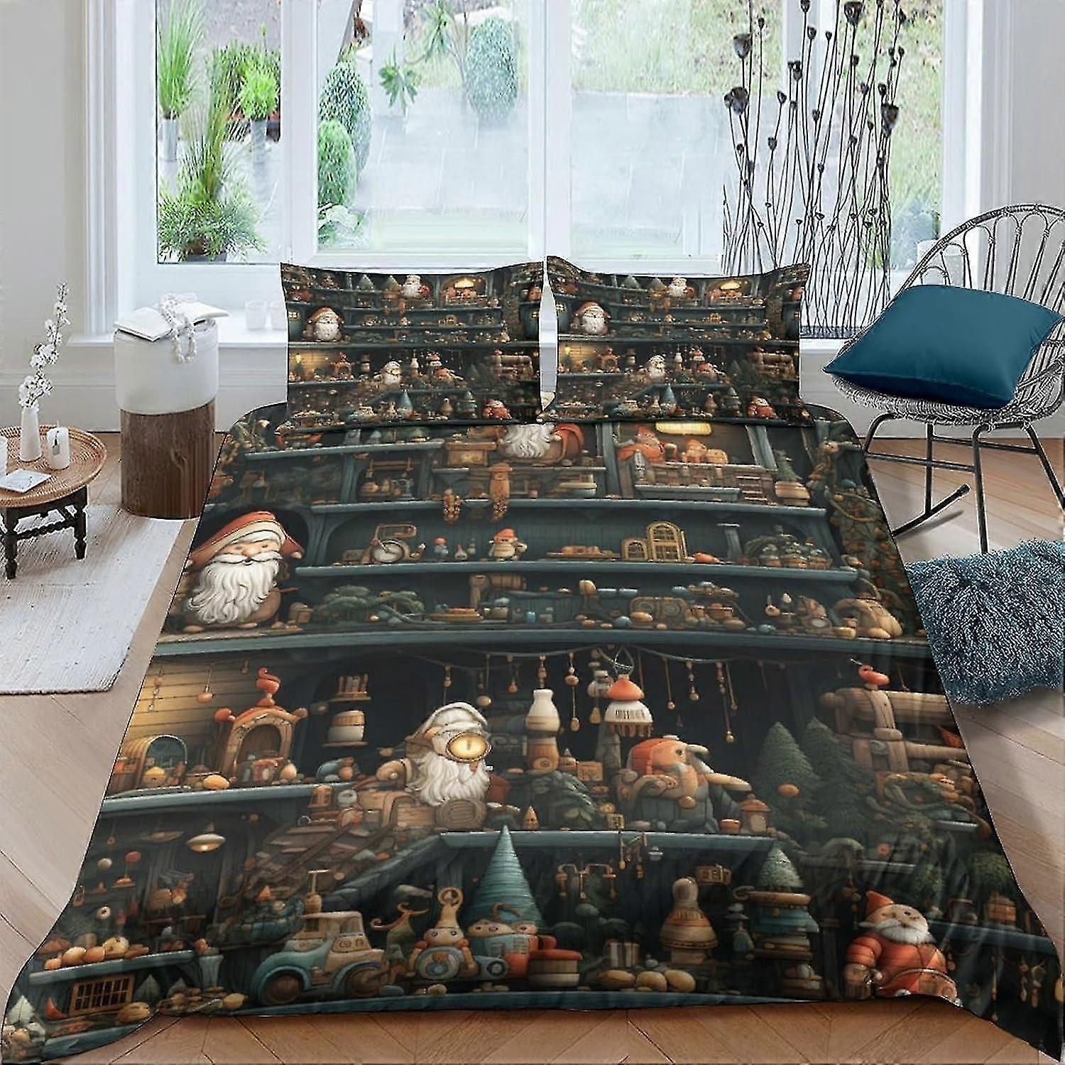 3D Printed Bedding Duvet Cover Set with Zipper Closure, Soft Microfiber, Suitable for Teens and Adults, 3 Pieces