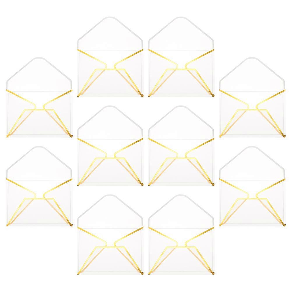 Decorative Envelopes Invitation Envelope Engagement Rectangular Luxurious Sealing 10Pcs