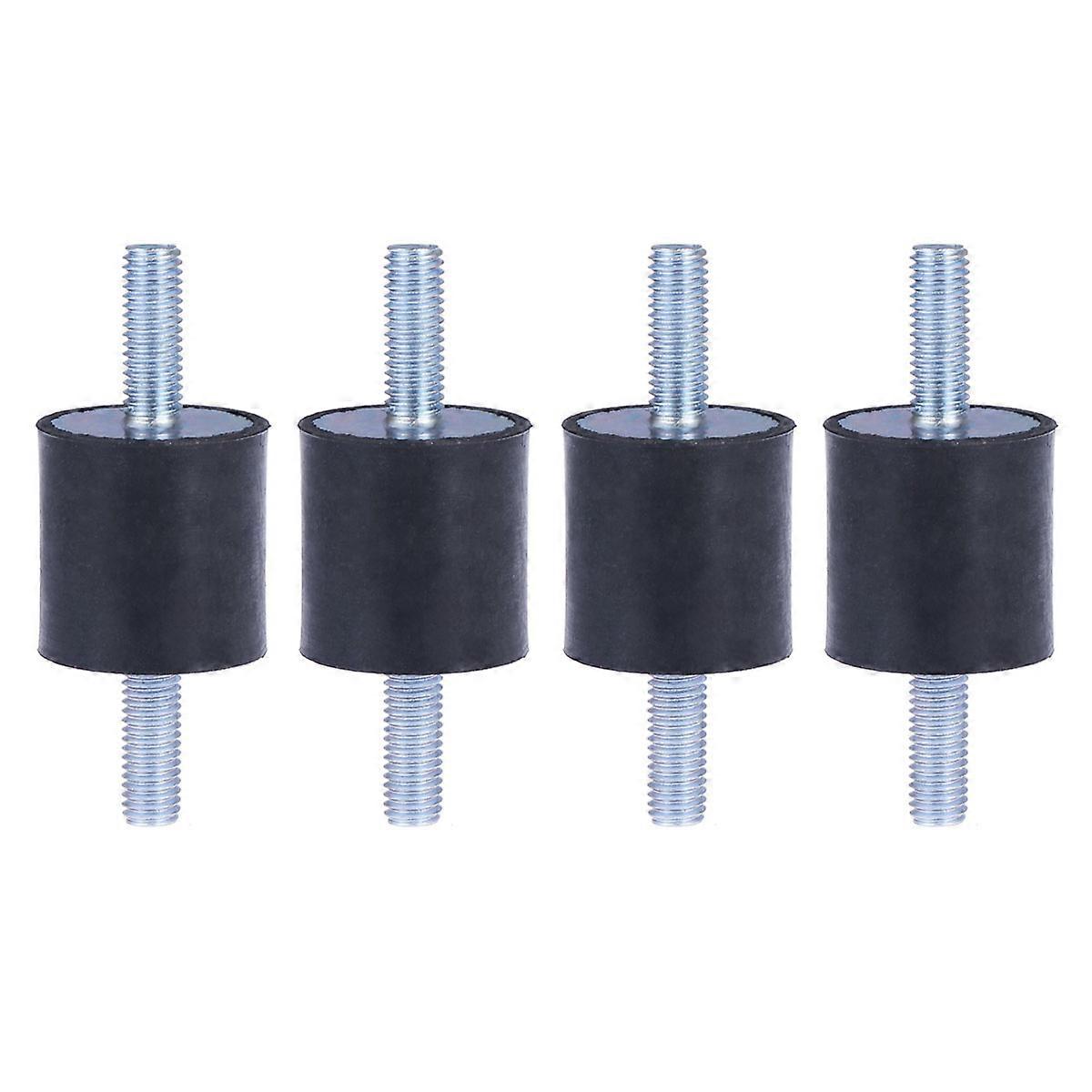 Rubber Anti Vibration Mounts For Home Appliances Black 3x3x8cm 4Pcs