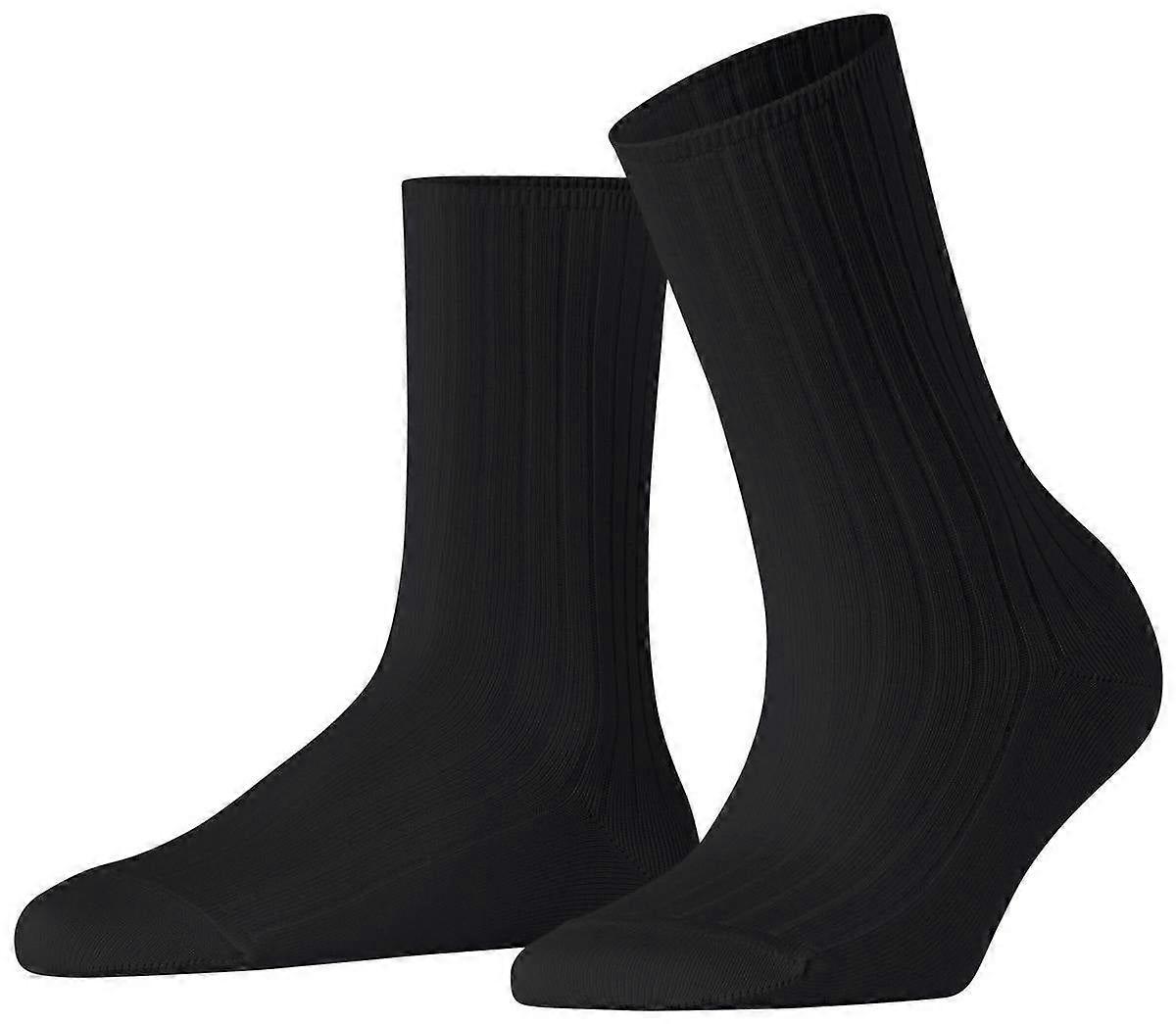 Falke Cotton Rib Socks - Black