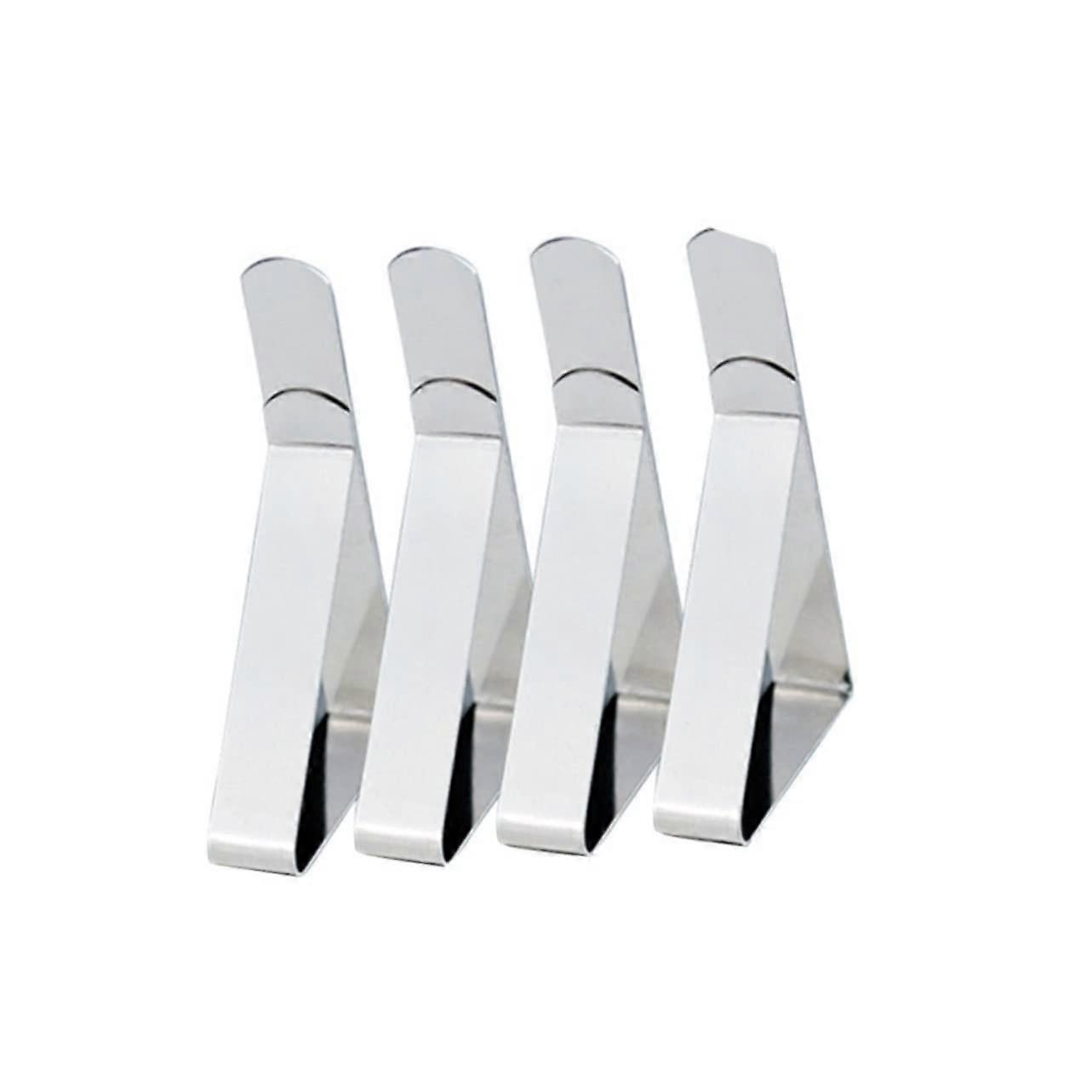 Adjustable Triangular Tablecloth Clips 45 cm Large Diameter Stainless Steel Tablecloth Clips for Picnic and Camping