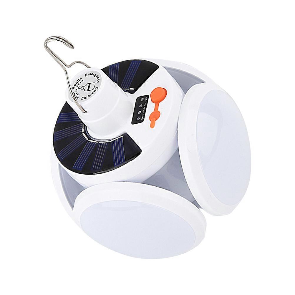 Solar Light Camping Usb Charging Lamp With 5.5V Polycrystalline Silicon Solar Panel For Night Markets 1Set