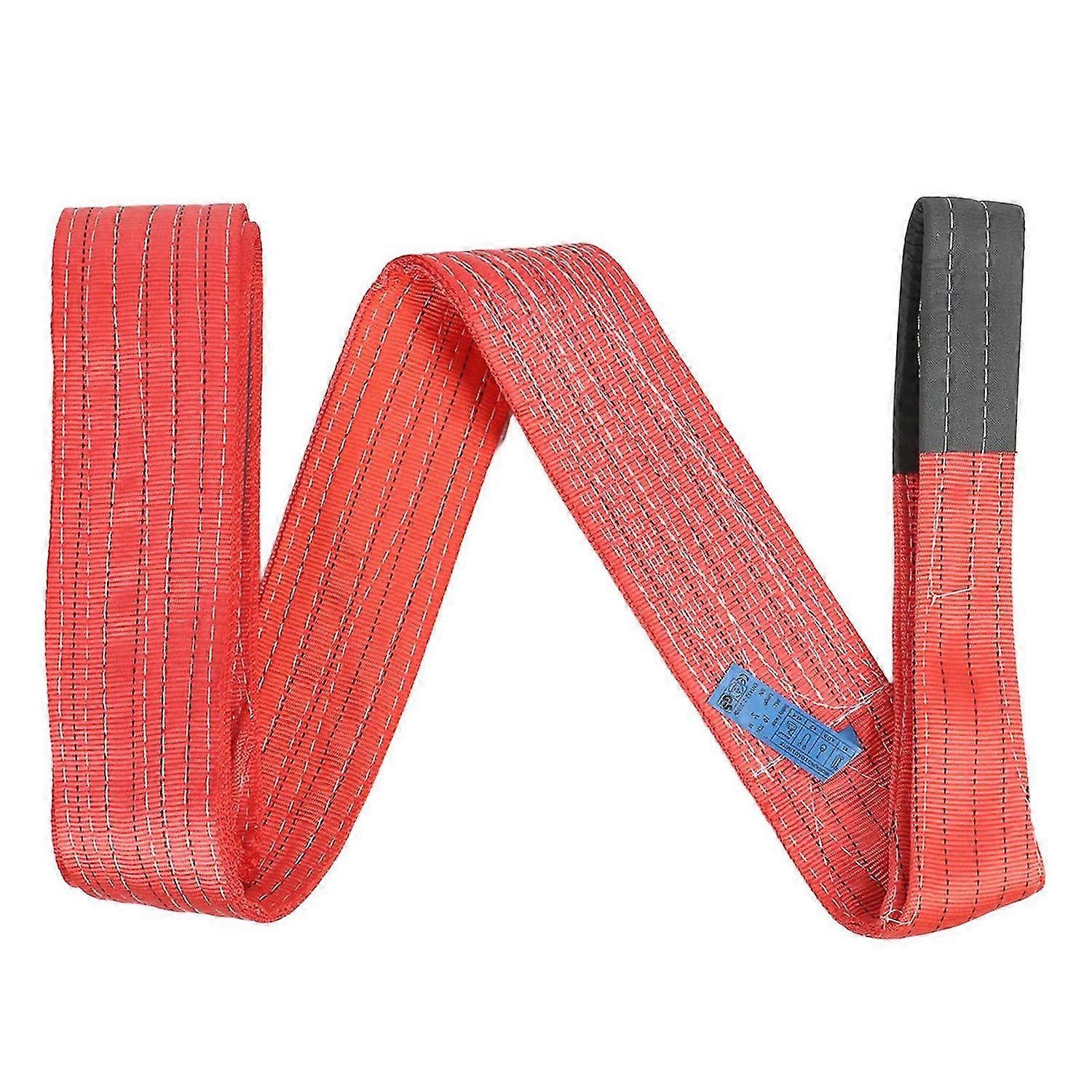Lifting Sling Flat Polyester High Strength Double End Buckle Lifting Strap for Industrial Crane Hoist 10T