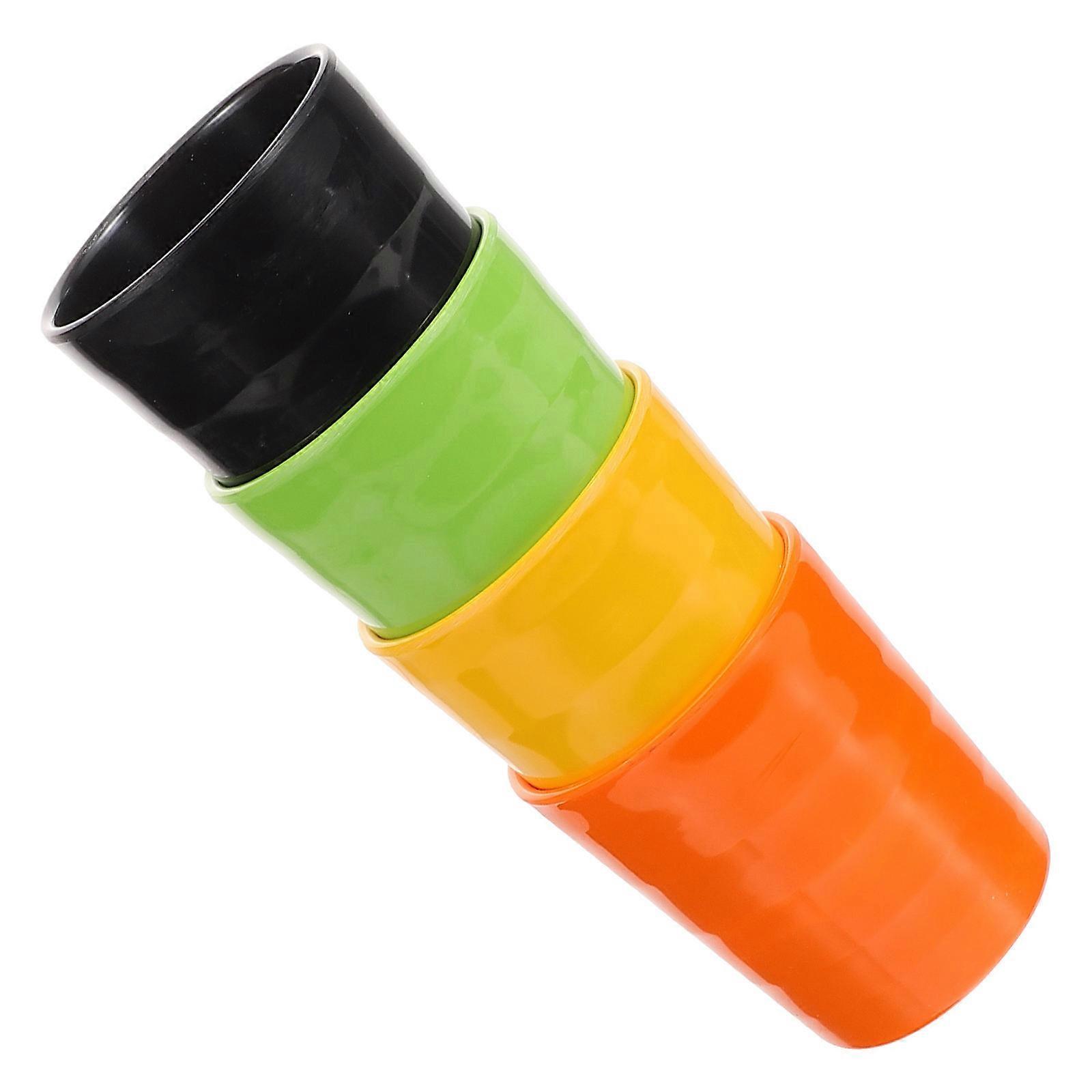 Juice Cups Storage Material Black 3.26X2.67X2.67in 4Pcs