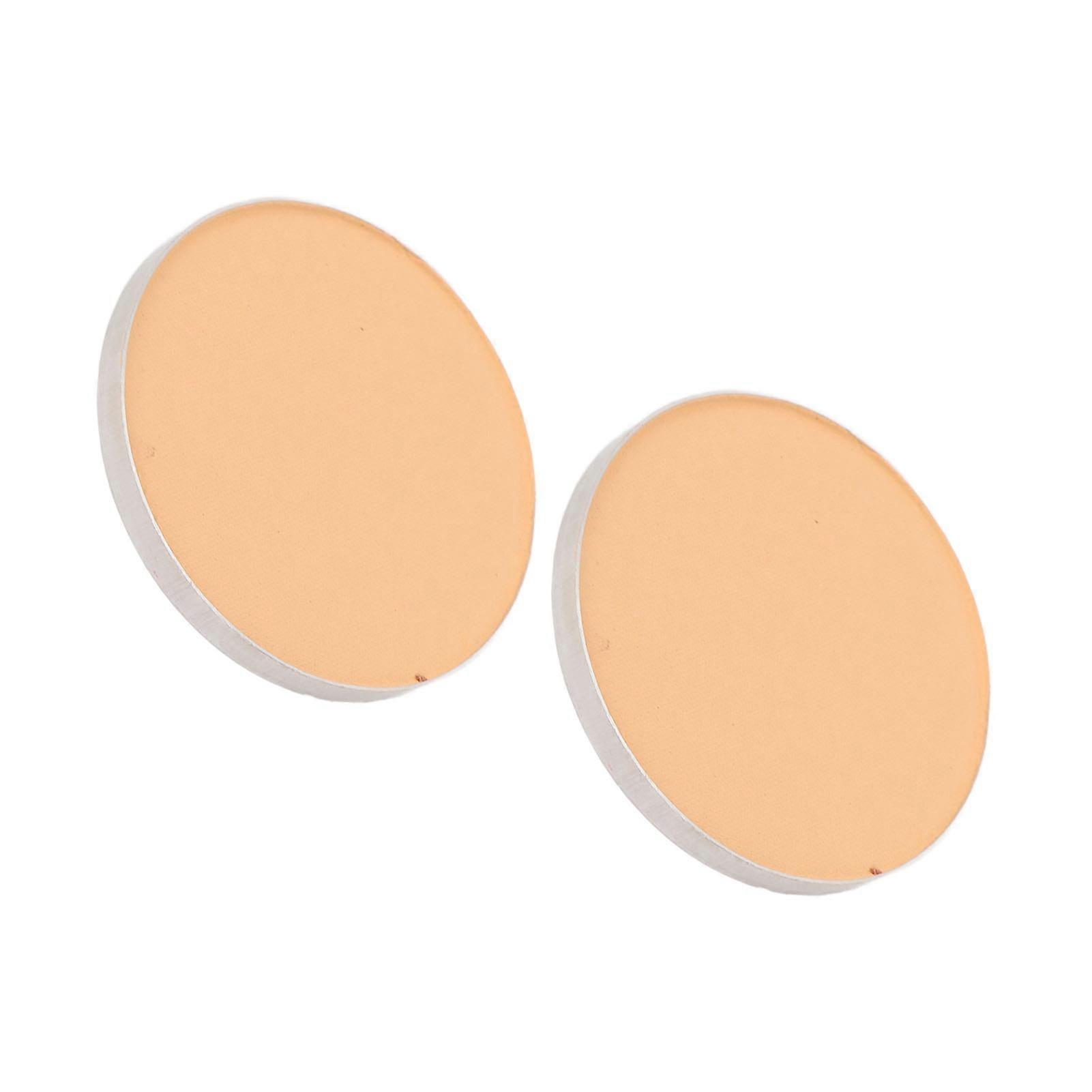 2 PCS Makeup Bronzer Pressed Soft Portable Single Color Face Bronzer Powder for Cosplay 9