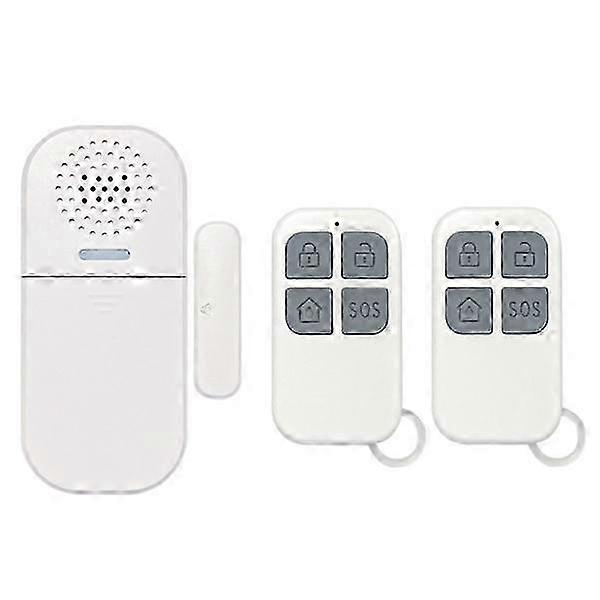 Window and Door Alarm Sensor with Sound Siren and Light, White
