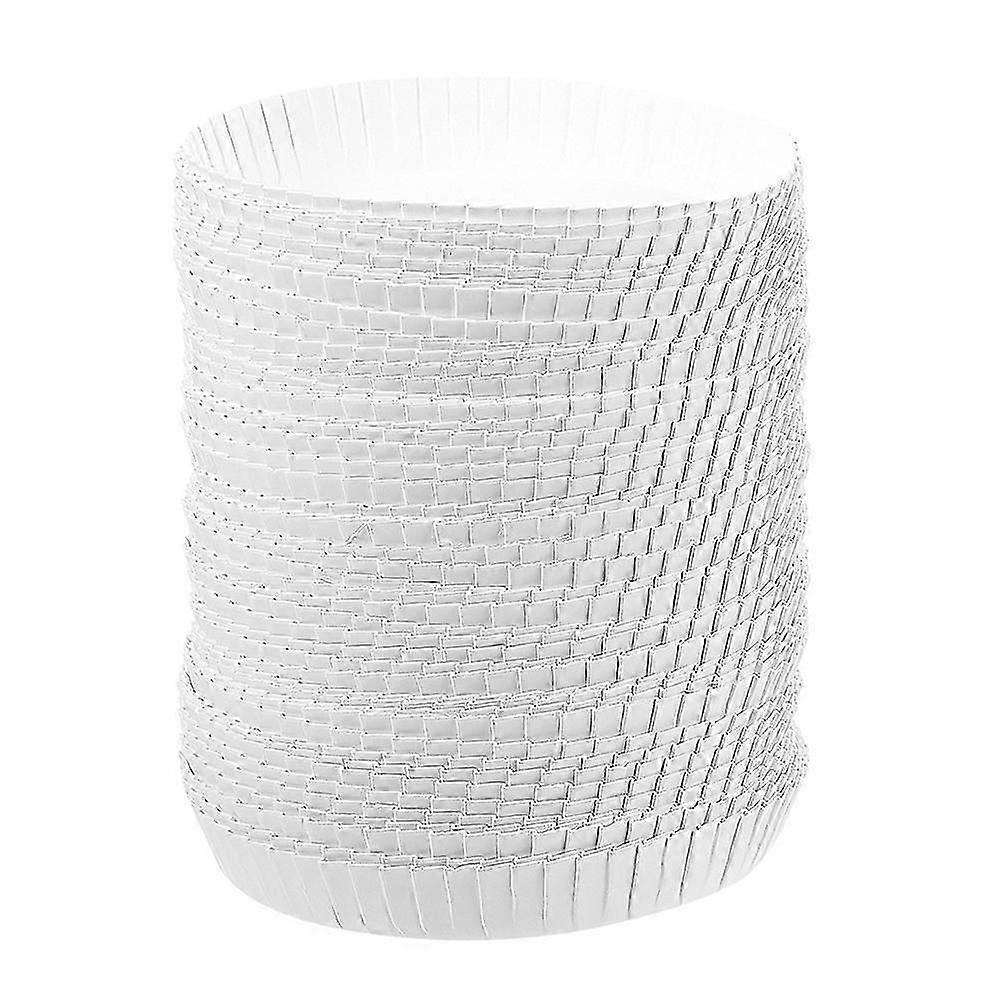 100Pcs Engangskopp Dekker Papirkopplokk Varme kopplokk Drikkelokk