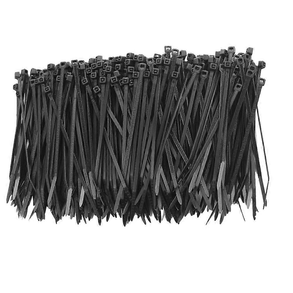 Multipurpose Cable Ties Self-locking Nylon Fasteners Workshop Use 20x3.6cm Black Wire Bundling 500Pcs