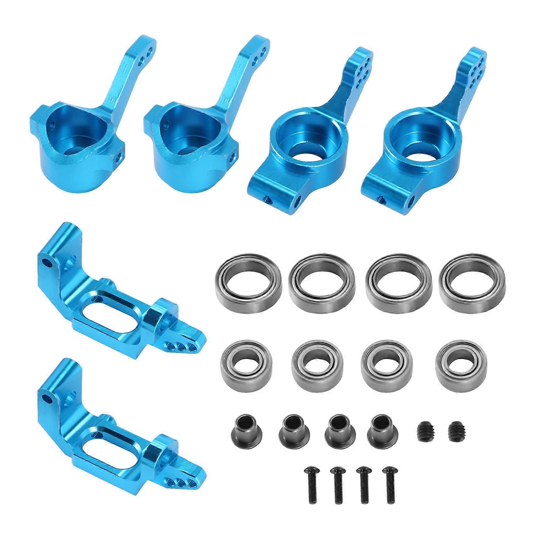 for 1/10 94123 94111 Upgrade Parts 102010 102011 102012 02013 02014 02015 Alloy Steering Hub Set, Blue