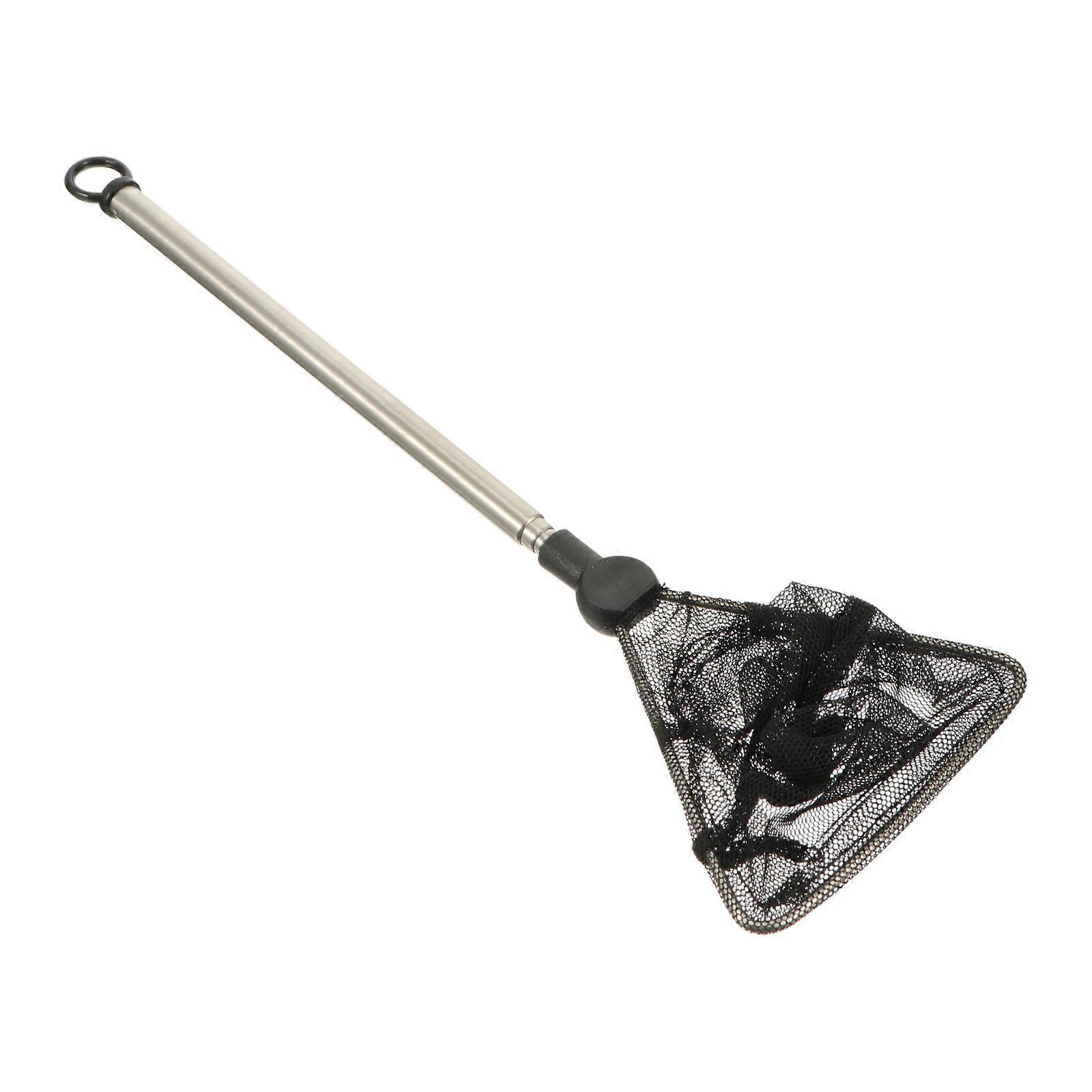 Extendable Stainless Steel Handle Fishing Net with Nylon Mesh for Collecting Fish at .87 Inches