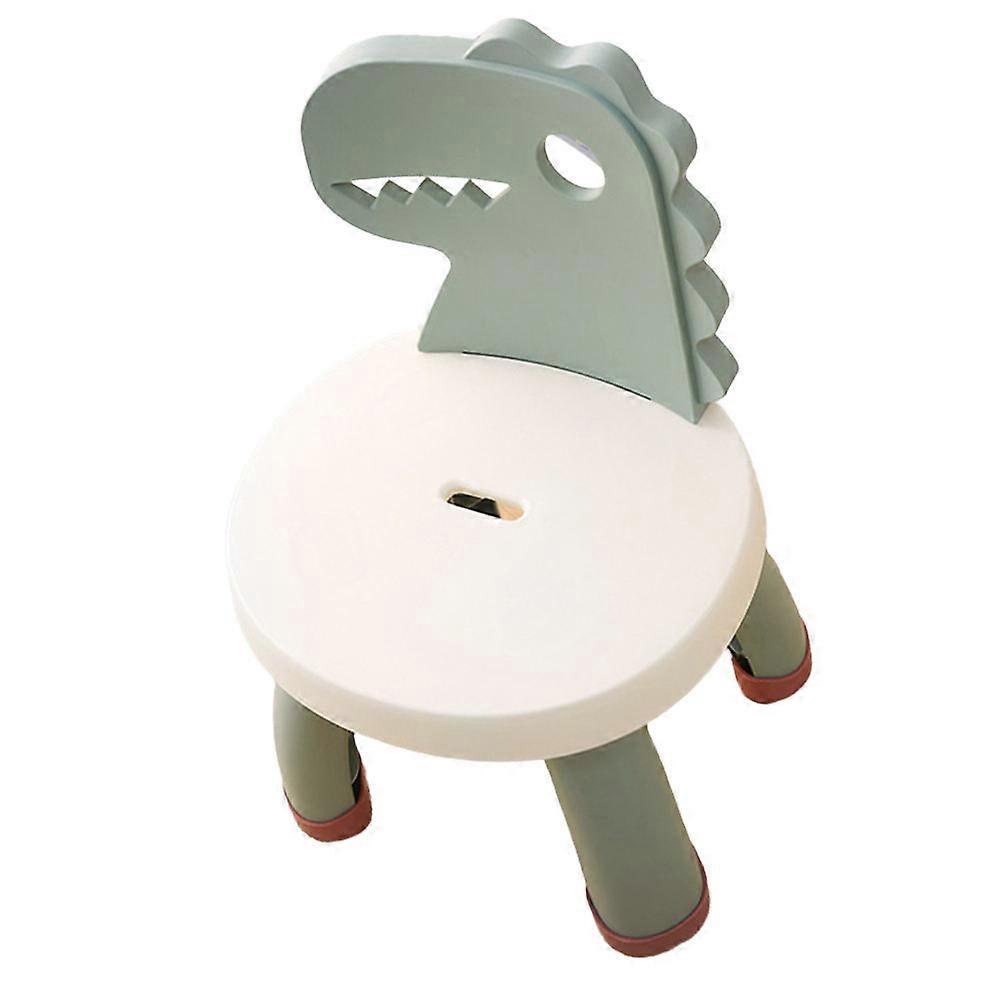 Dinosaur Backrest Stool, Non Slip Thickened Chair with Rounded Edges for Comfortable Support in Kindergarten, Home, Nursery, and Outdoor Use