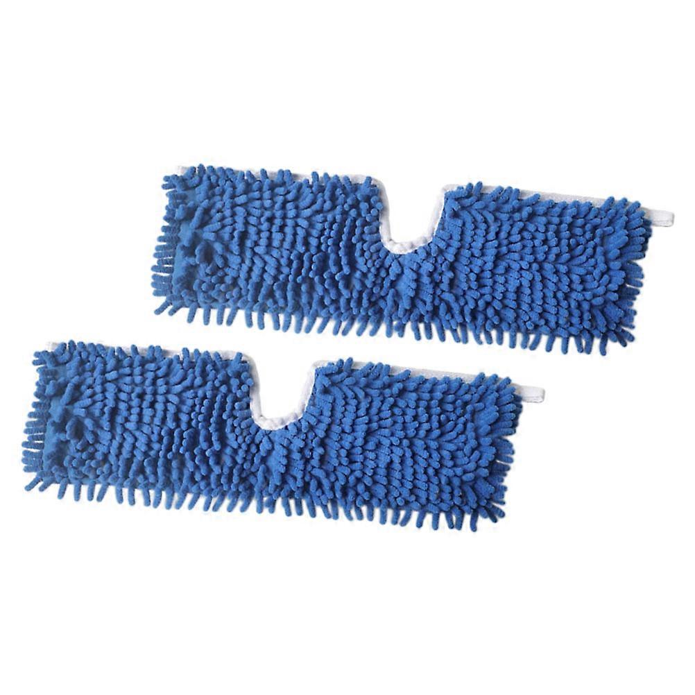 Chenille Mop Pads Reusable 2pcs Floor Mop Replacement Machine Washable Quick Drying Durable Cleaning Supply for Hardwood Tile Floors