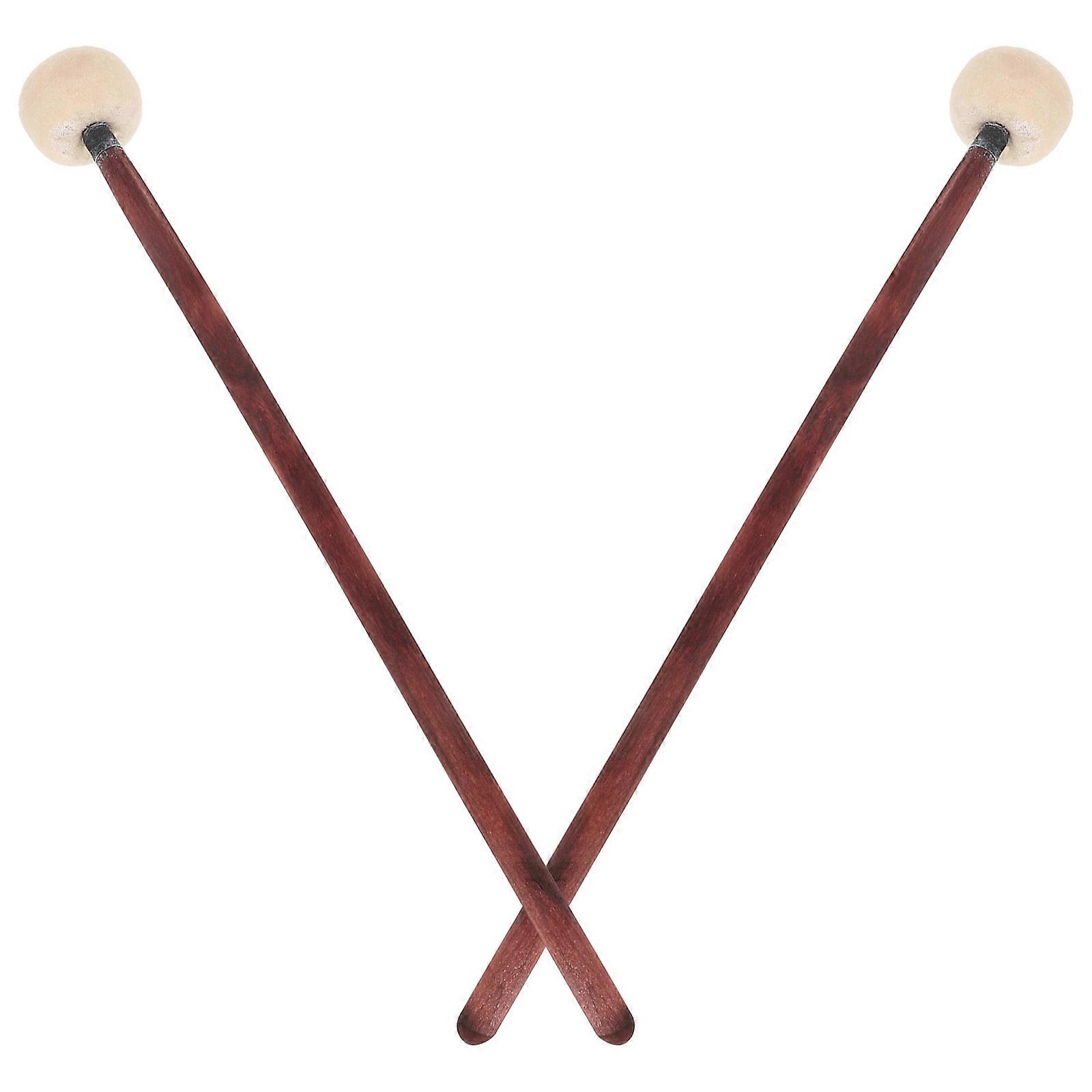 Drum Mallet Hammer Mallets Percussion Sticks Performance Drumstick 15.6×1.6×1.6in Felt Tuning 2Pcs
