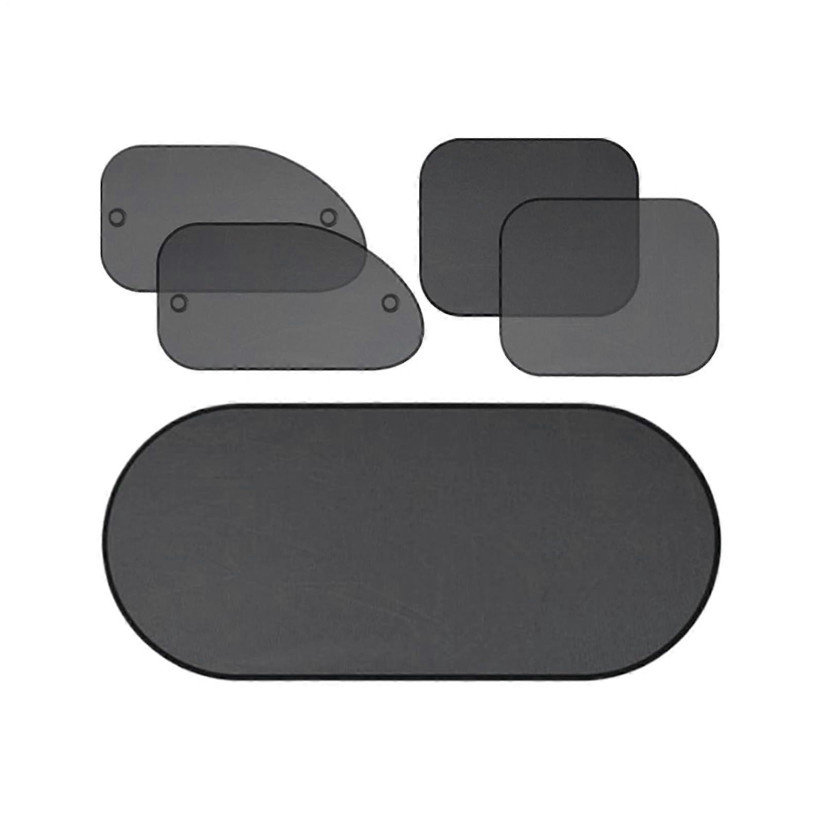 Car Window Shading Sunshade, Sunshine, 5 Sun Rays, Heat Resistant, with a slight blocking of the view.