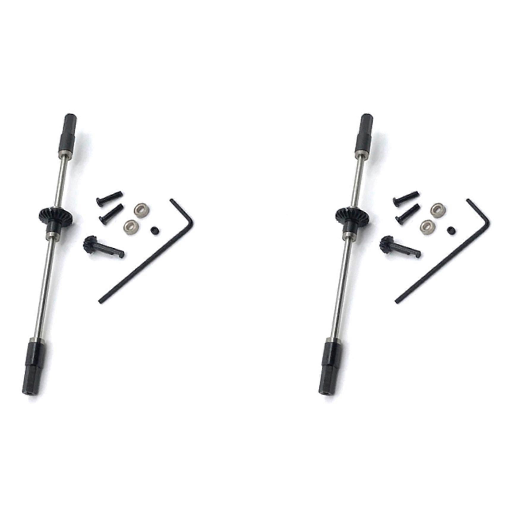 2X Metall Hinterachse Stahl Getriebebrücke Kit für MN D90 MN-90 MN96 MN98 MN99S MN45 1/12 RC Auto Upgrade P