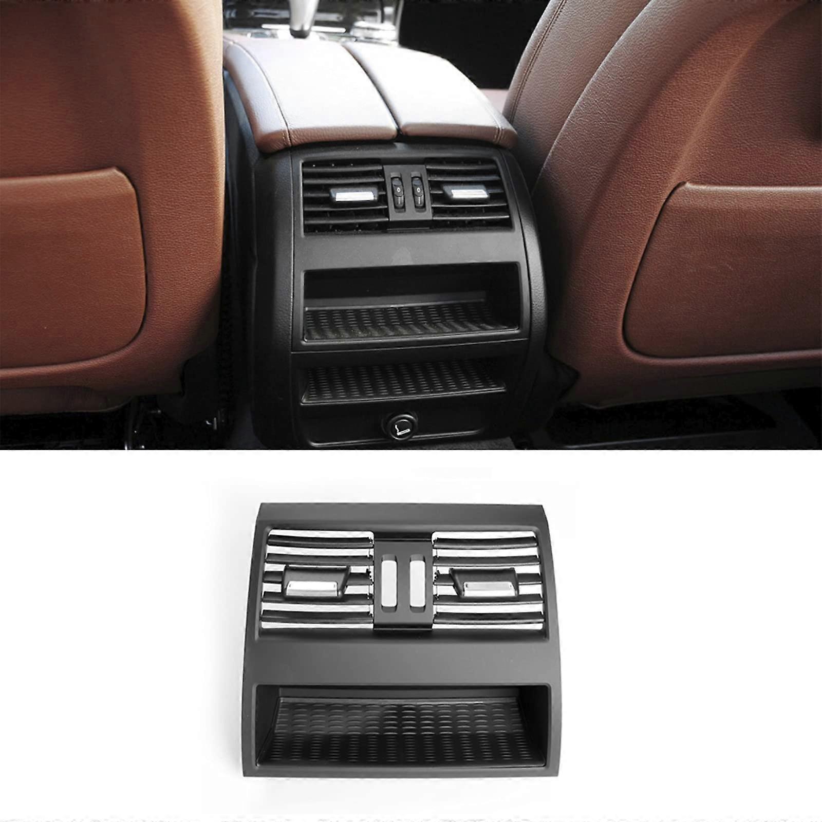 Air Conditioning Vent Grill for BMW 5 Series F10 F11 F18 (Rear Row, Chrome)