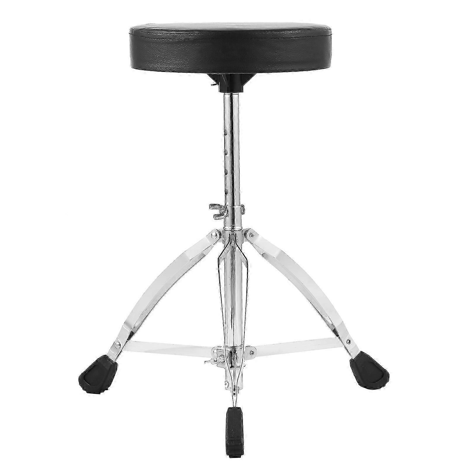 ארומה כס תוף אוניברסלי שרפרף מושב תוף מרופד עגול רגלי נירוסטה כפולות נגד החלקה 5 רמות גובה מתכוונן למתופפים מבוגרים