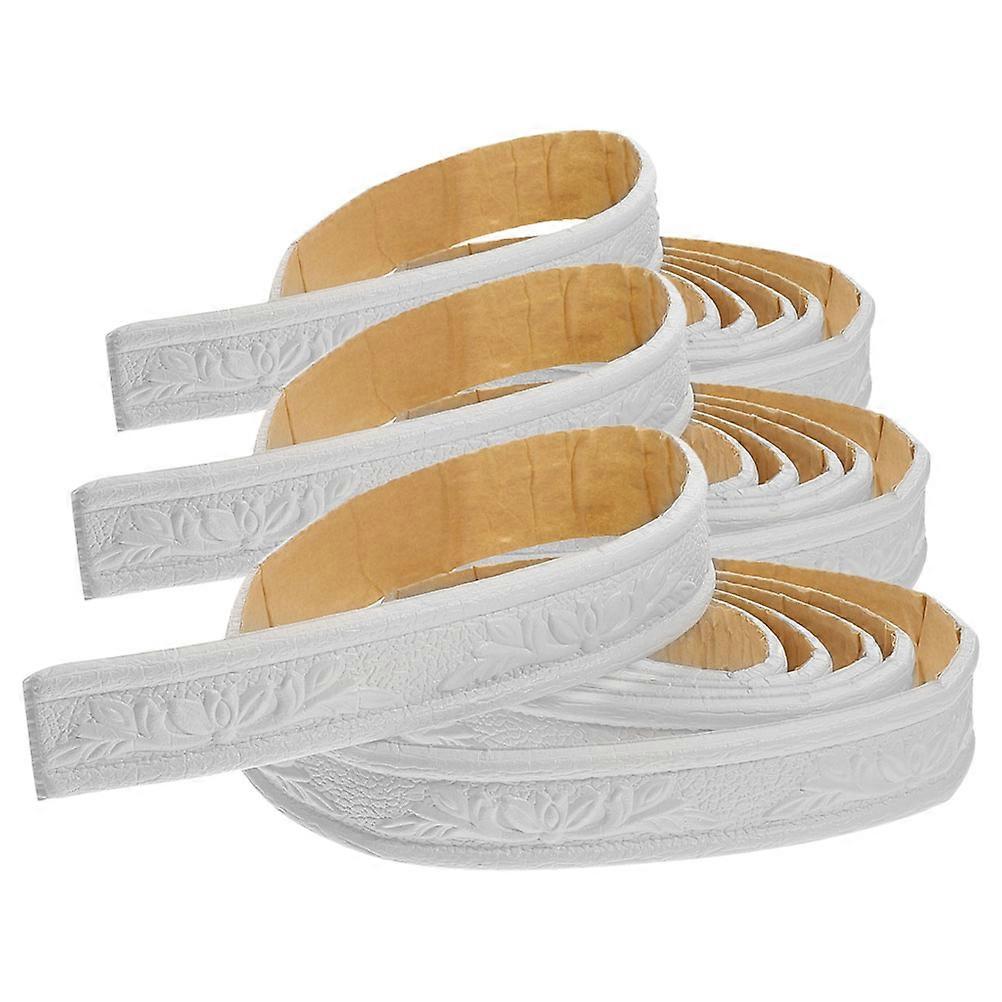 3pcs Self Adhesive Soft Foam Trim for Wall Border and Corner Protector with Durable Edge Design for