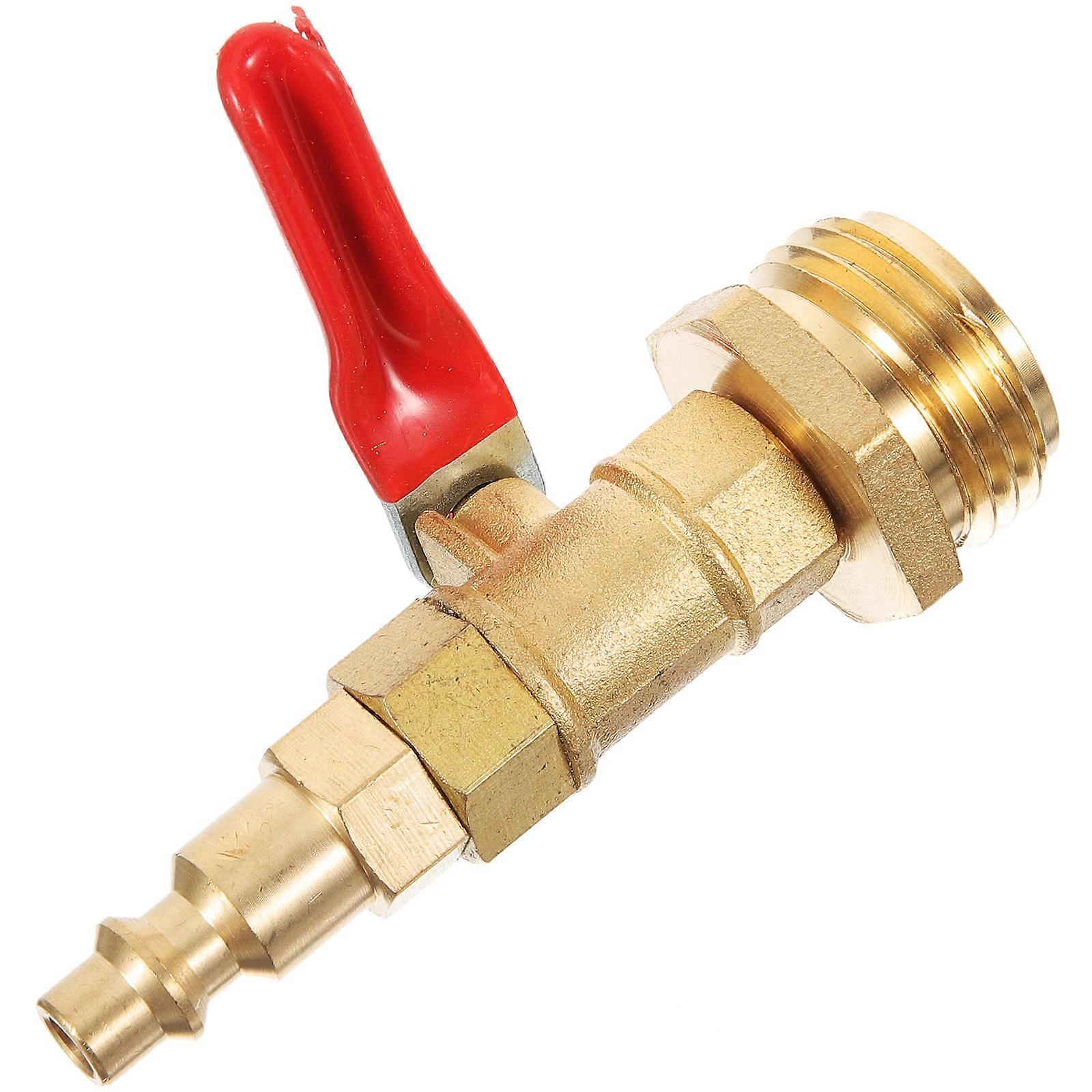 خرطوم الحديقة موصل سريع التحكم في تدفق المياه RV فصل الشتاء تركيب الهواء الذهبي النحاس البناء 1 مجموعة