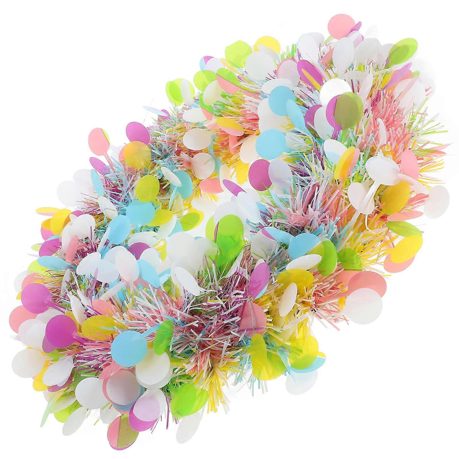 Multi Plastic garland for Decoration Adds Festive Atmosphere to Home with Versatile Design and Unique Shapes 70 Inches