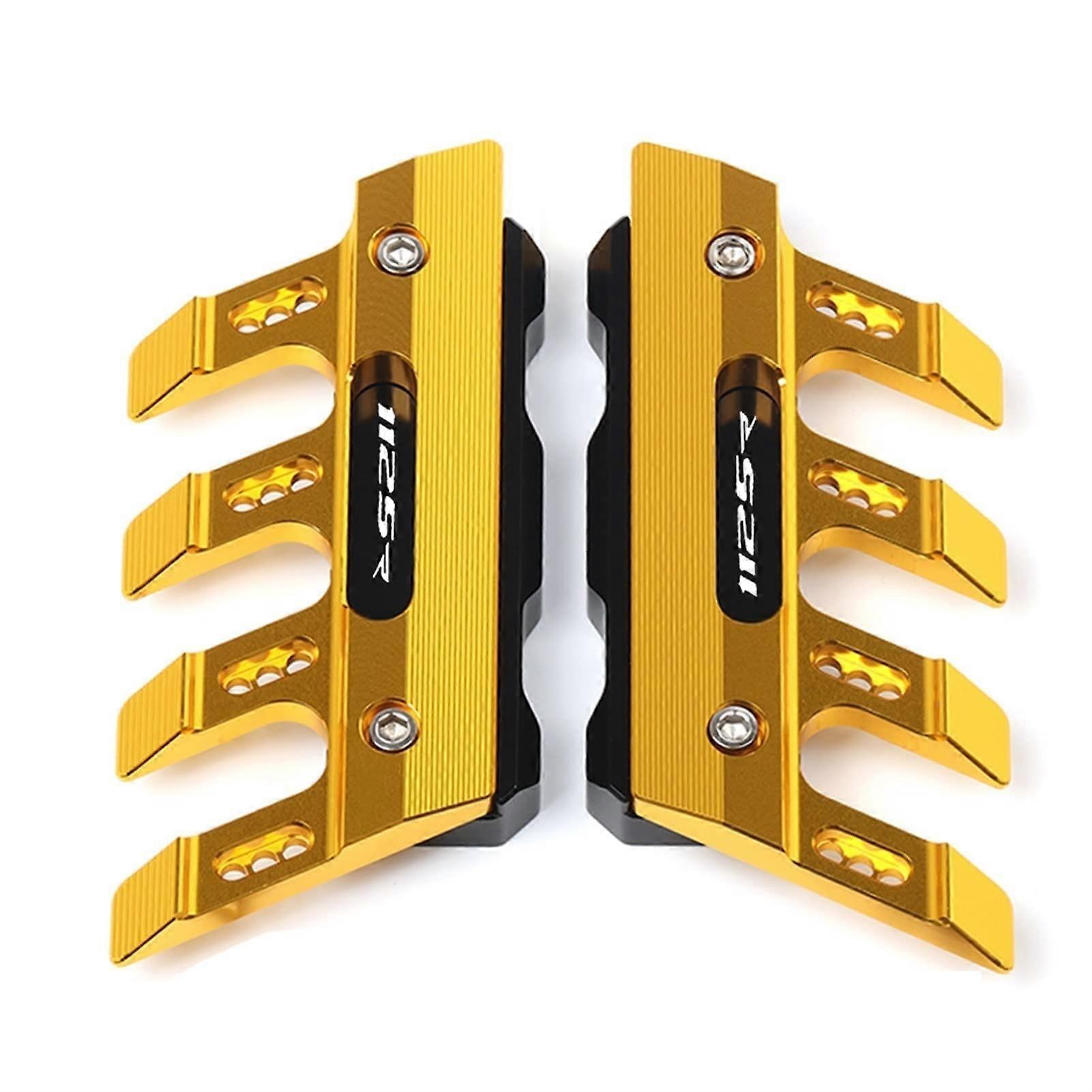Motorcycle Mudguard Fork Protection Block Anti-Fall Slider Accessories for Buell 1125R 1125 R XB 12R Gold Color