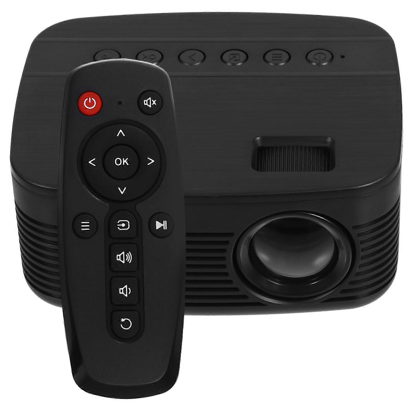 Mini Multimedia Projector For Outdoor Travel Family Cartoon Playback Durable Design 1 Set
