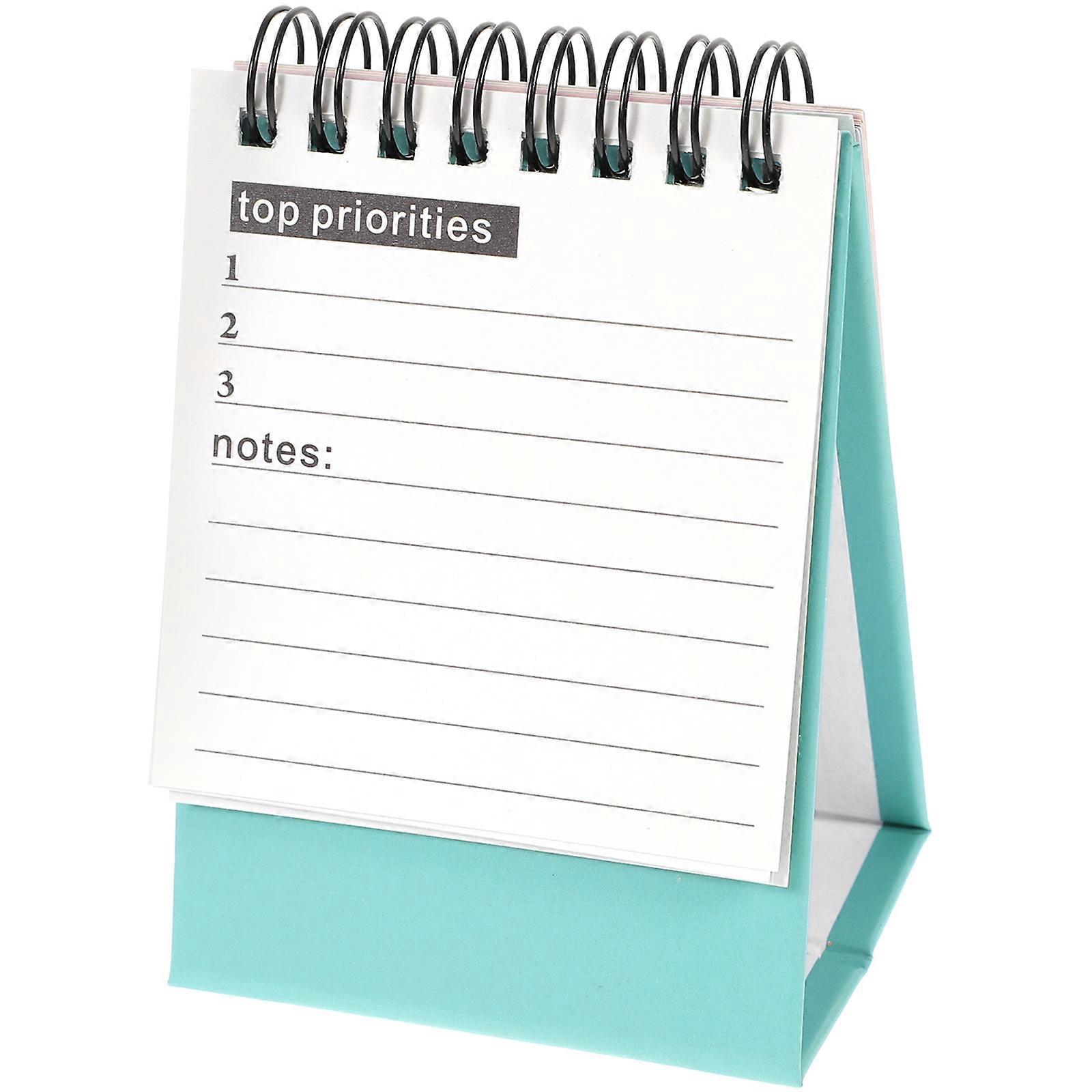 Desk Calendar Designed For Home Use With Writing Plans Function And Green Color 1Set