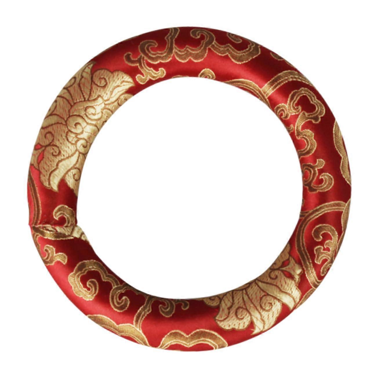 Meditation Cushion Cotton Silk 17x17 cm For Singing Bowls Buddhist Spiritual Tool