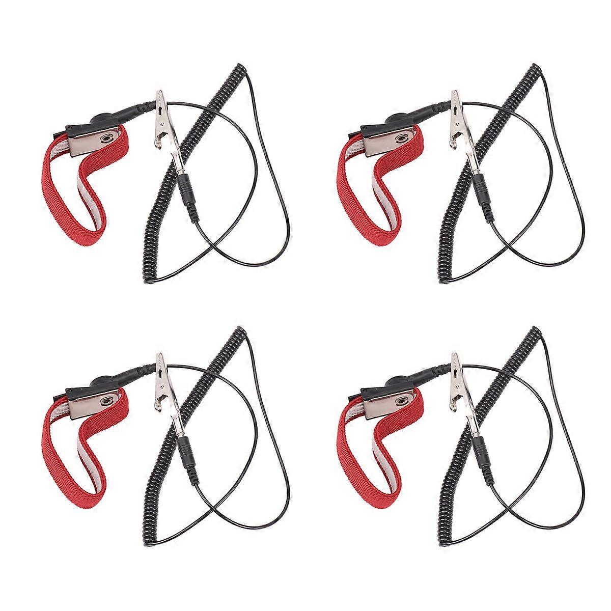 4X Anti-Static ESD Adjustable Strap Antistatic Grounding Bracelet Wrist Band