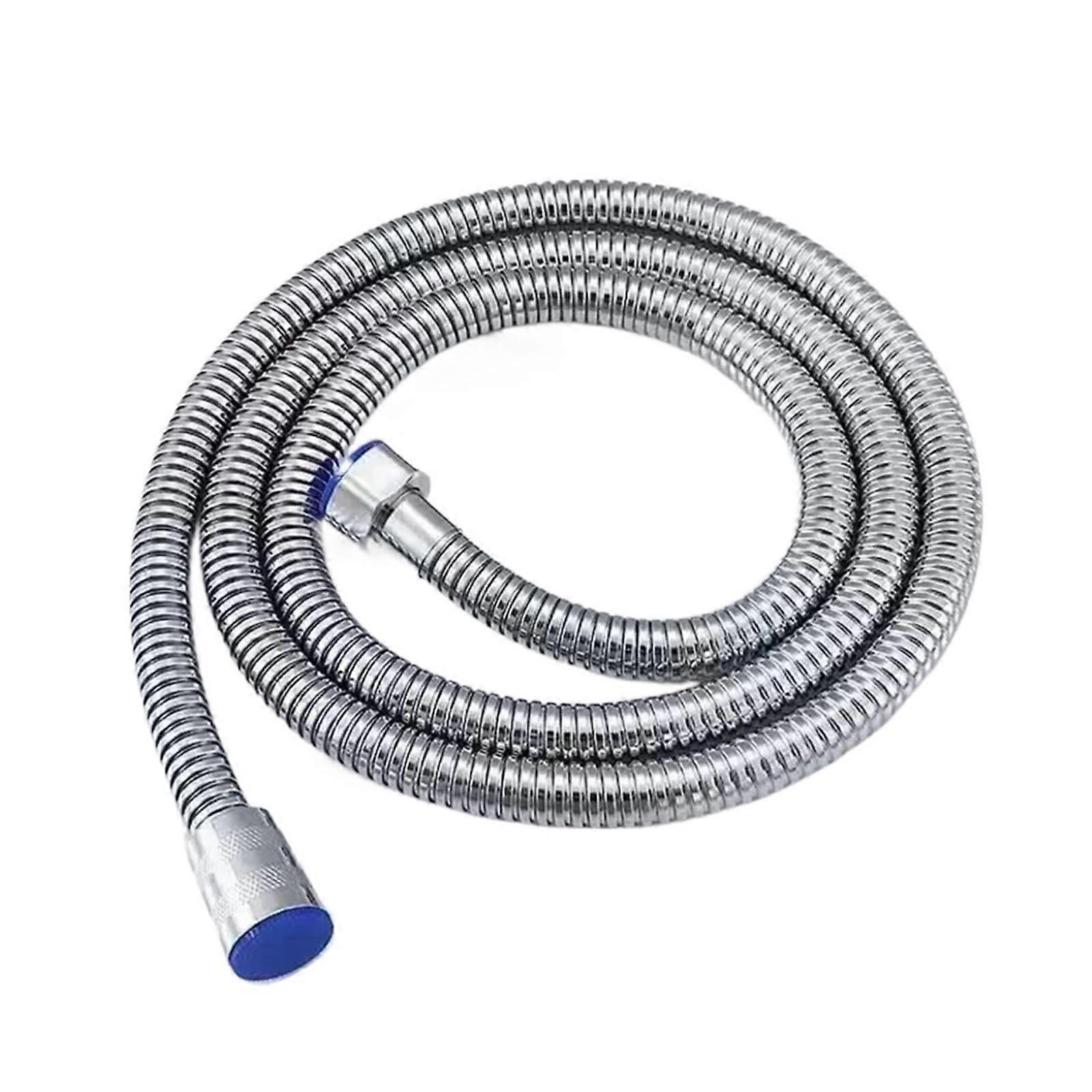 "Brauseschlauch 1.5/2m Silver Flexible Duschschlauch, 2m Bathroom Hose Extension, Durable Water Tube Accessory"