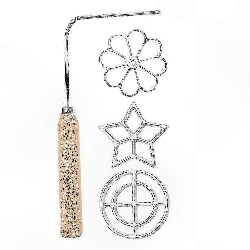 DIY Waffle Mold Set with Handle for Fried Snacks and Timbale Creations