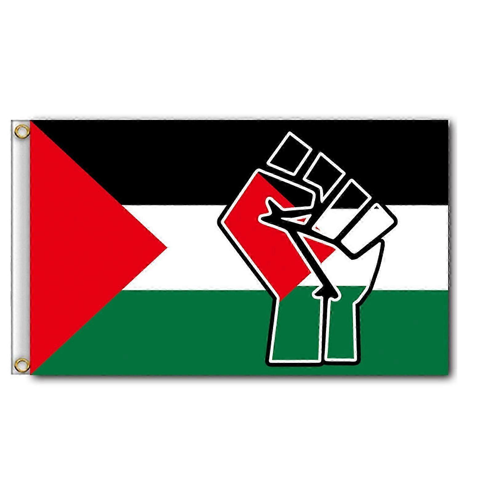 Palestine Flag, Vivid Color and Fade proof, Canvas Header and Double Stitched, Palestinian Flags Polyester