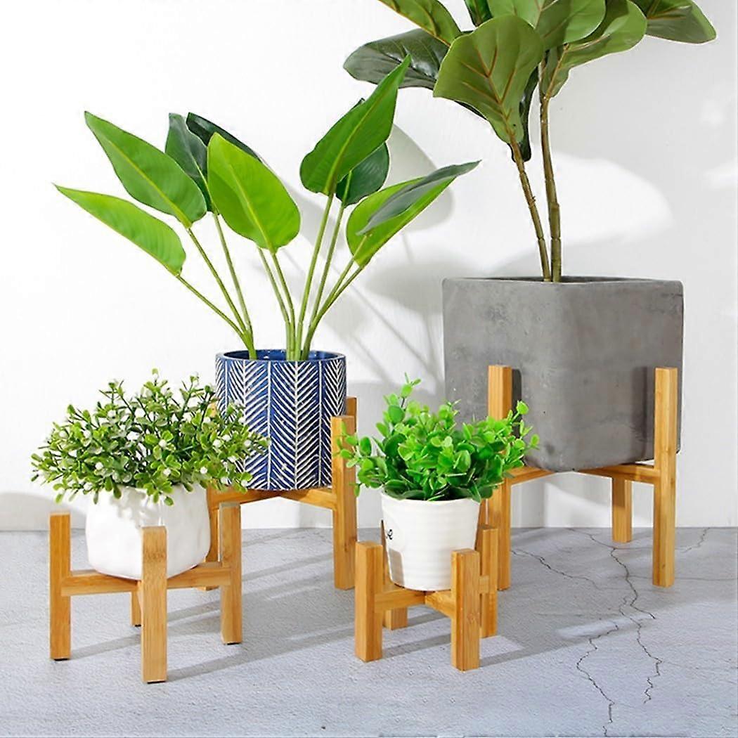 Wooden Plant Display Stand for Bonsai, Stylish Functional Planter Shelf for Home and Garden, Large Size (L)