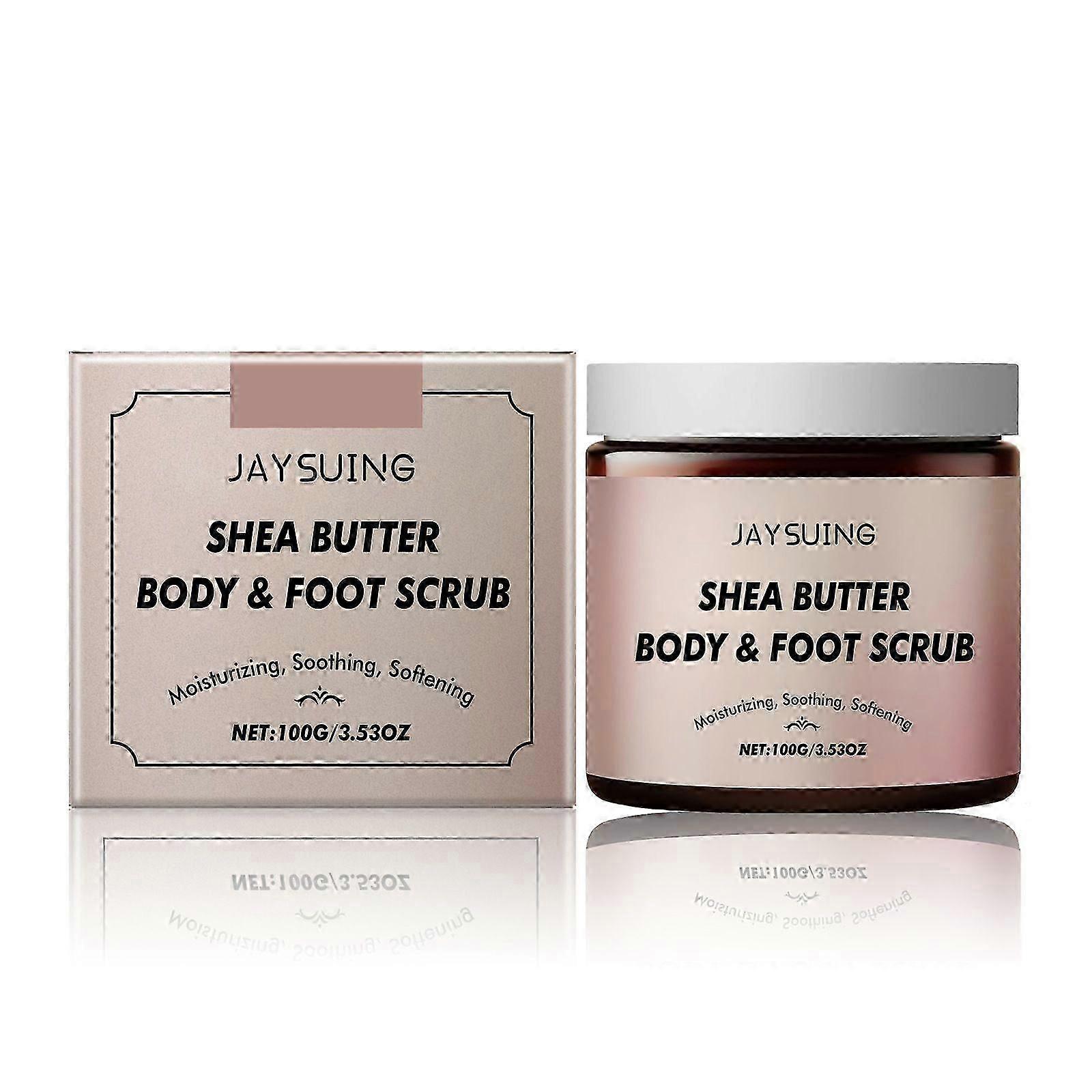 Shea Butter Body & Foot Scrub | Moisturizing Shea Butter Body Scrub, Soothing & Exfoliating Body Scrub for Deep Hydration