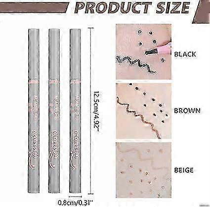 3 ألوان شممة دمعية قلم مضاد للبقع النمش الوشم القلم الحناء مقاومة للماء أداة طبيعية طويلة الأمد خفيفة الوزن