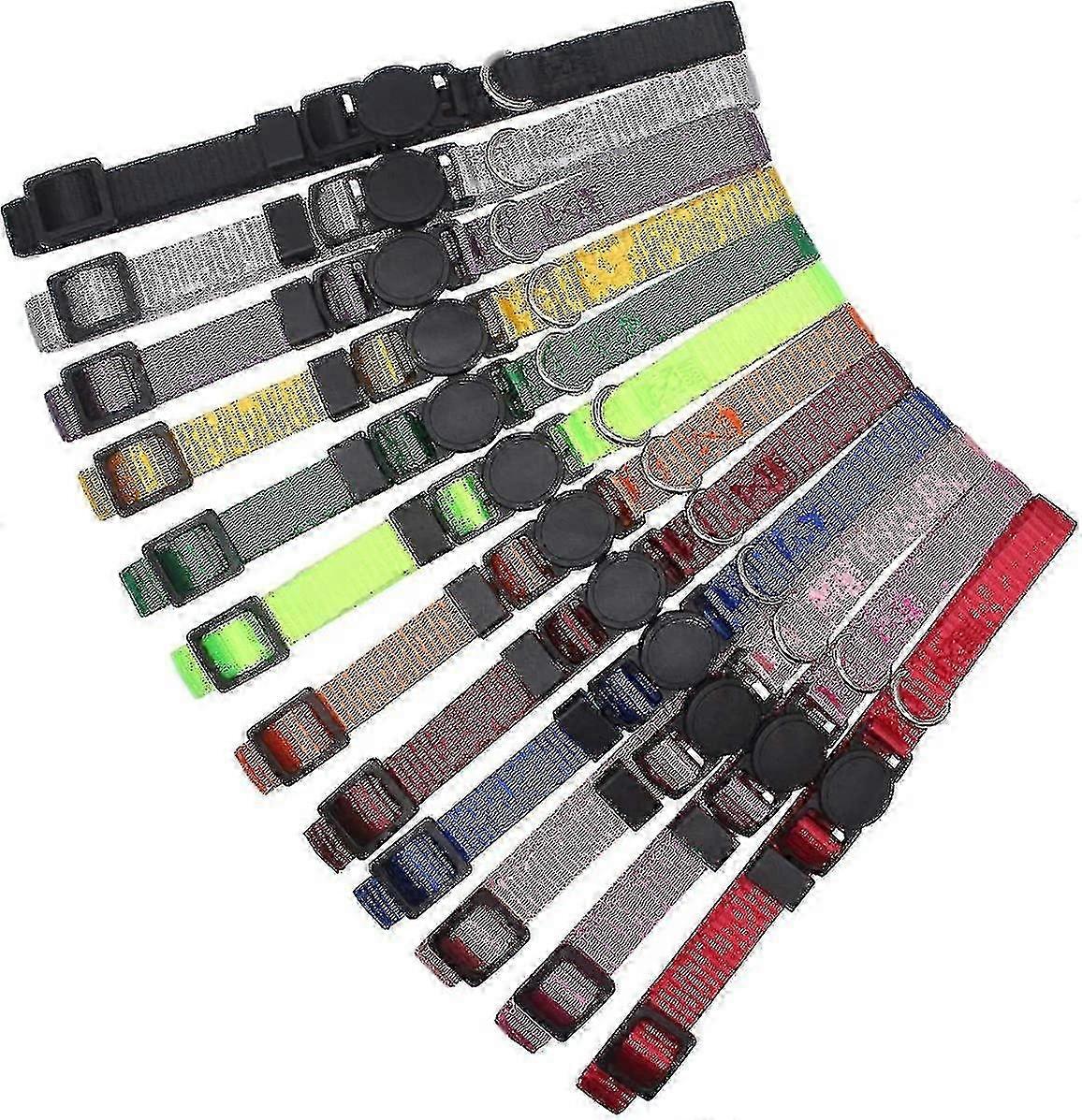 Puppy whelping collar, 14-piece set, adjustable and breakable, multi-colored and easy to distinguish