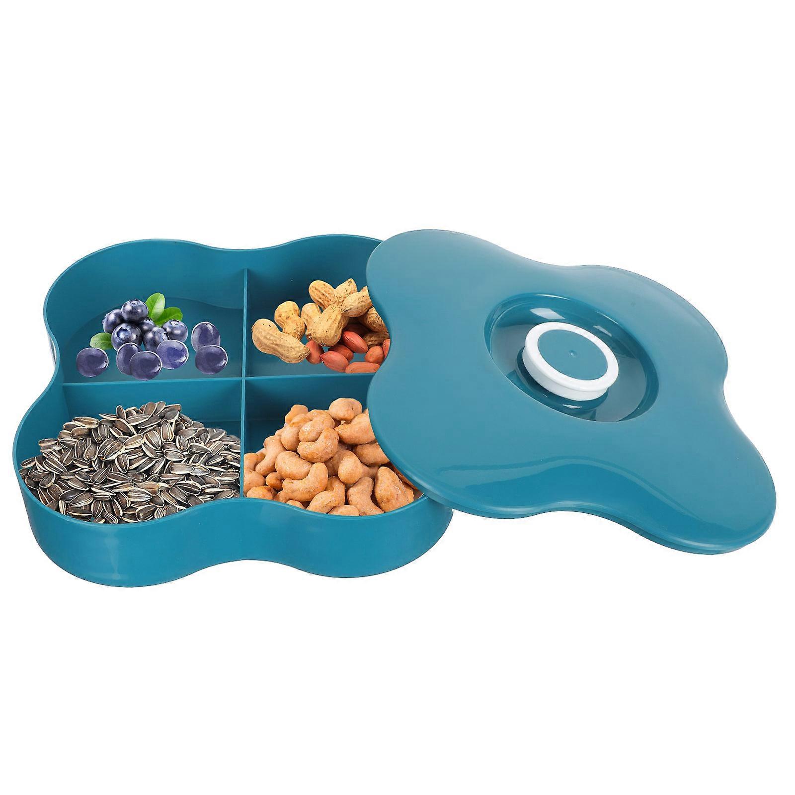 Green Snack Tray for Storage Compact Multifunctional Dessert Plate 7.8 x 5.5 Inches