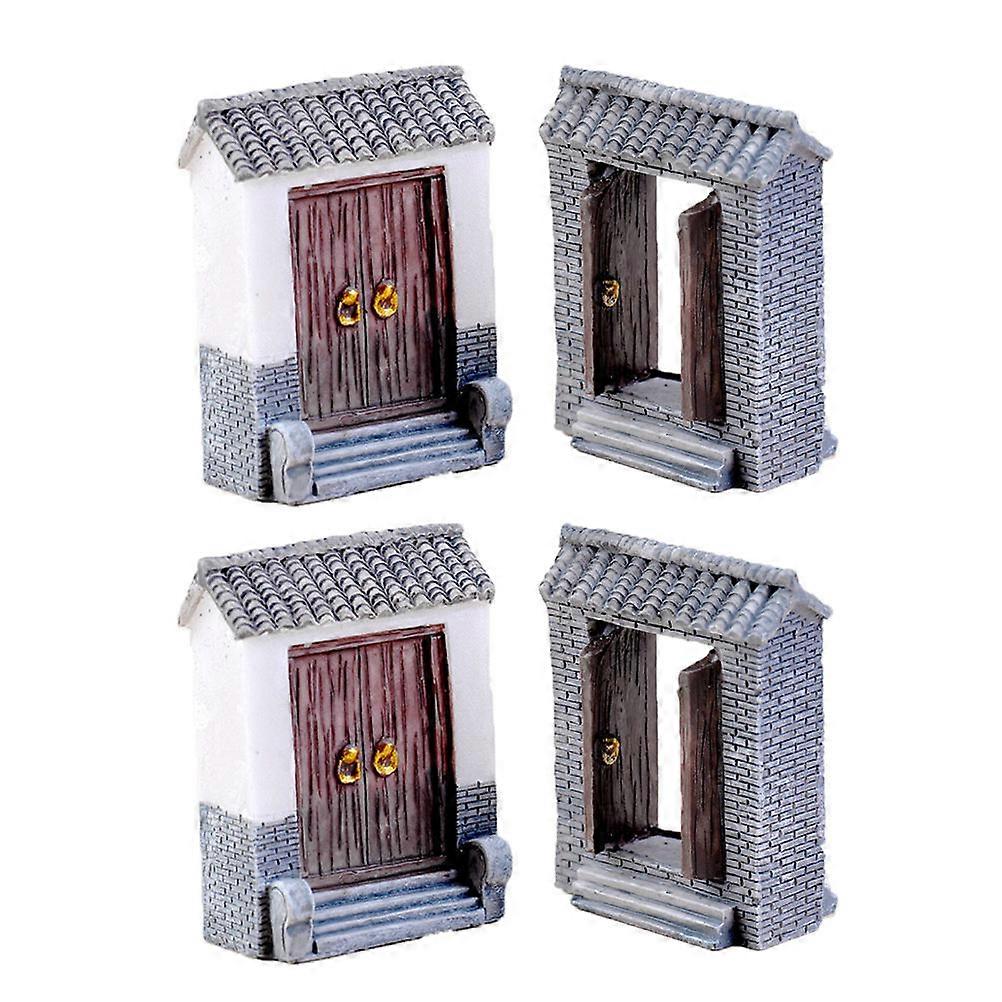 Mini Door Adornment For Mixed Style Creative 4Pcs