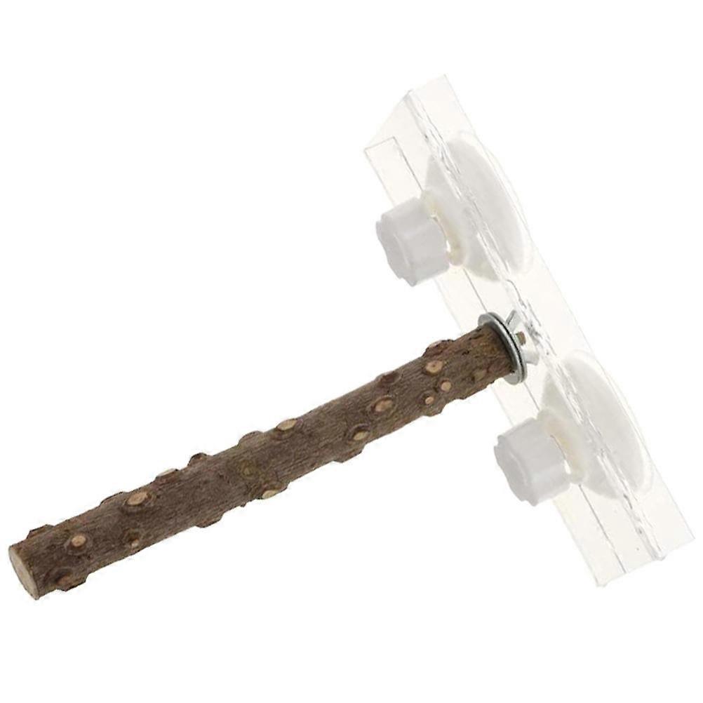 Durable Bird Perch Stand Designed For Birds Ideal For Playtime Features Dual Pressure Suckers 1 Pcs