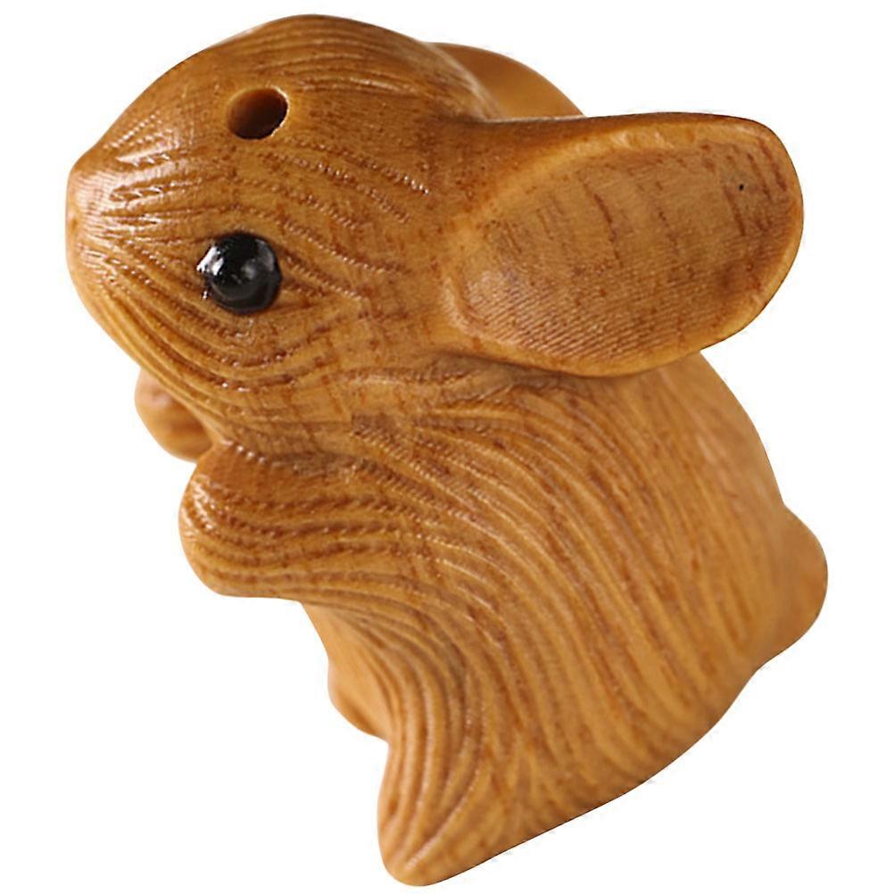 لطيف أرنب على شكل زخرفة خشبية مثالية لمشاريع DIY الديكور هدية براون فاتح 1 مجموعة